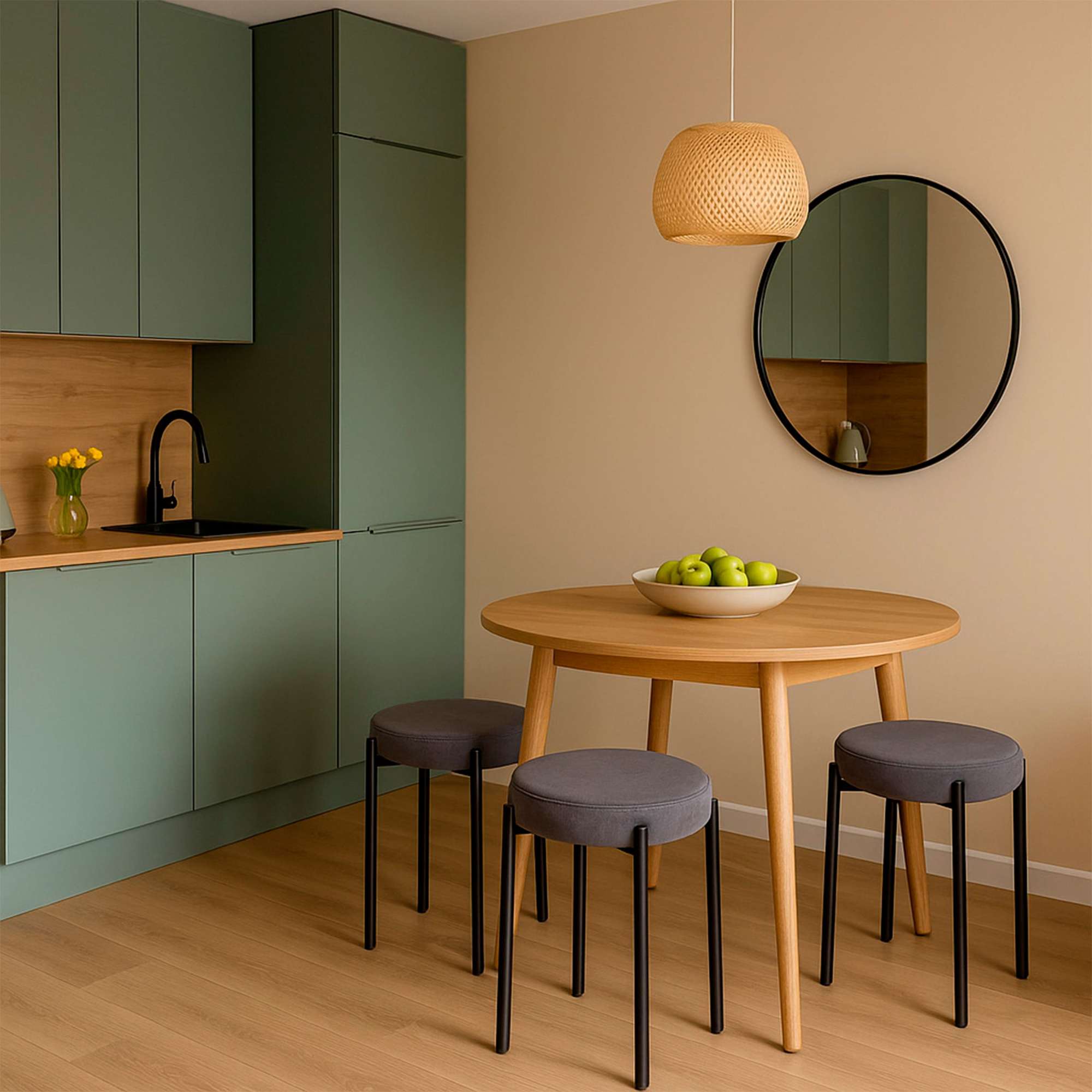 Табурет BOB, b28 ANTRACITE LUXчерный