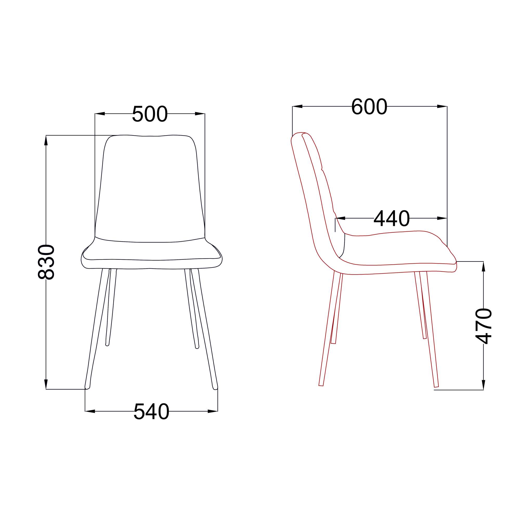 Стул AV 435, темно-бирюзовый бархат H-56/черный