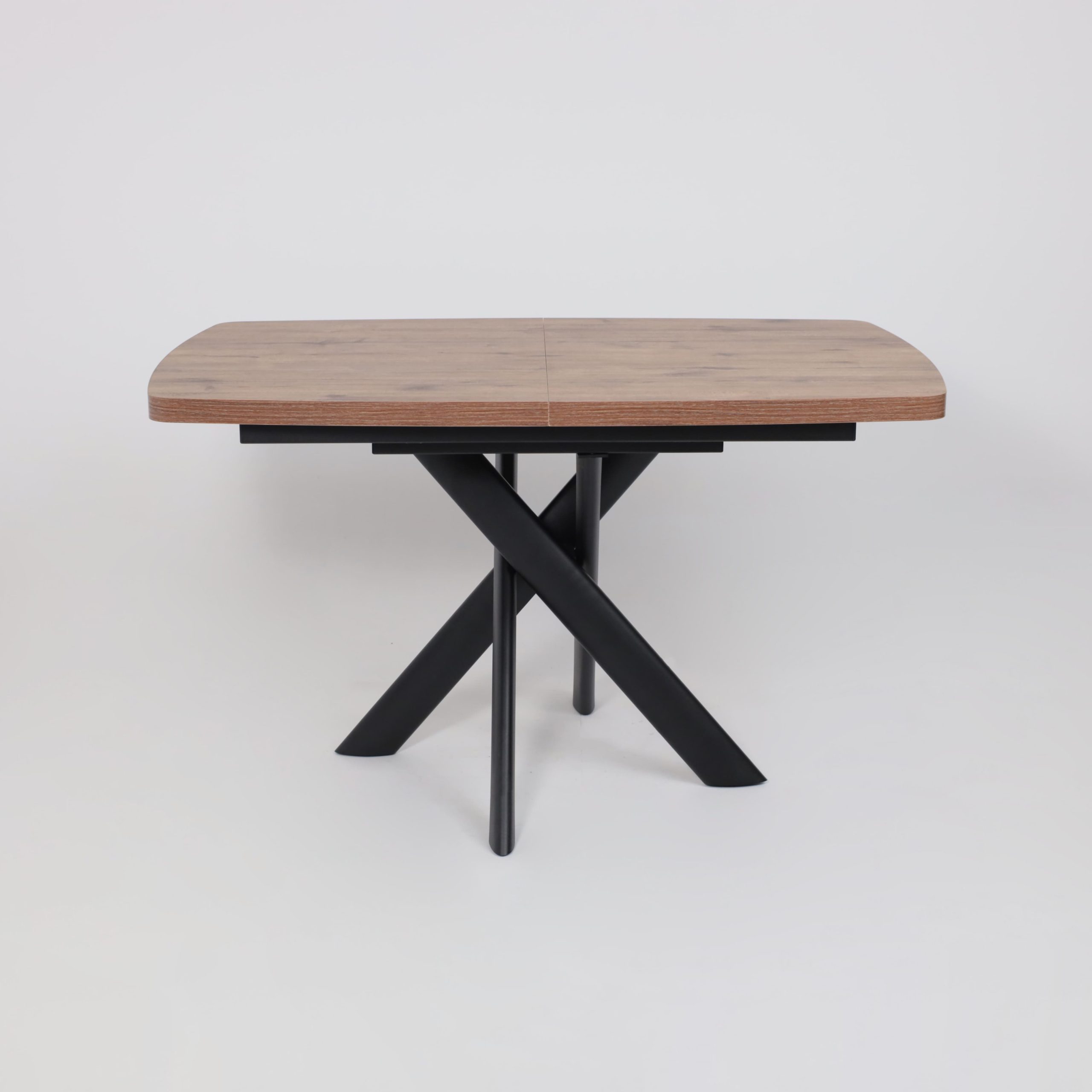 Стол LEONEL-130, раздвижной 130(165)х85, Дуб Веллингтон/Черный