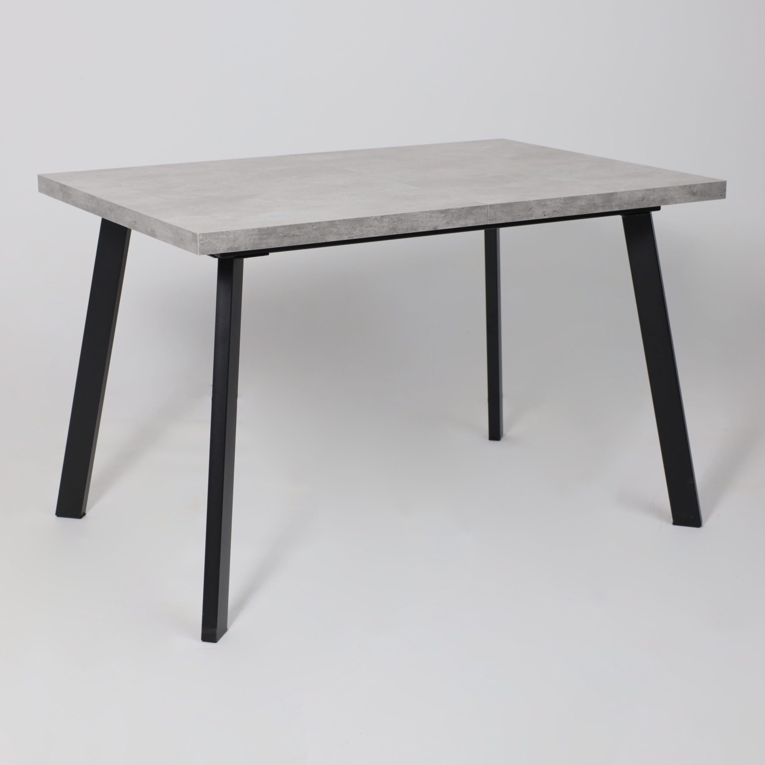 Стол BORG-120, раздвижной 120(160)х80, Серый сланец/Чёрный