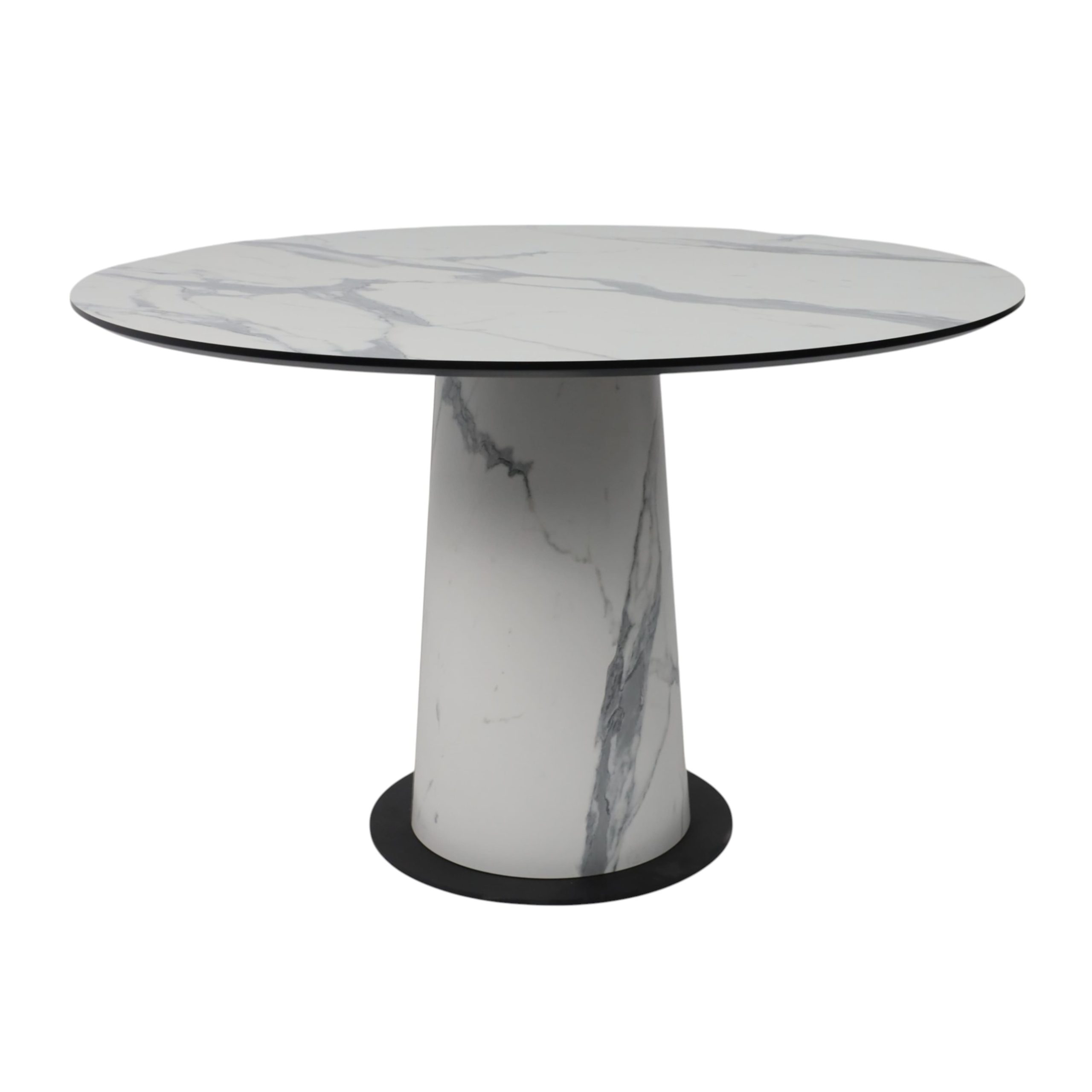 Стол AV 1317, HPL+МДФ, нераздвижной 1200 Мрамор белый/черный