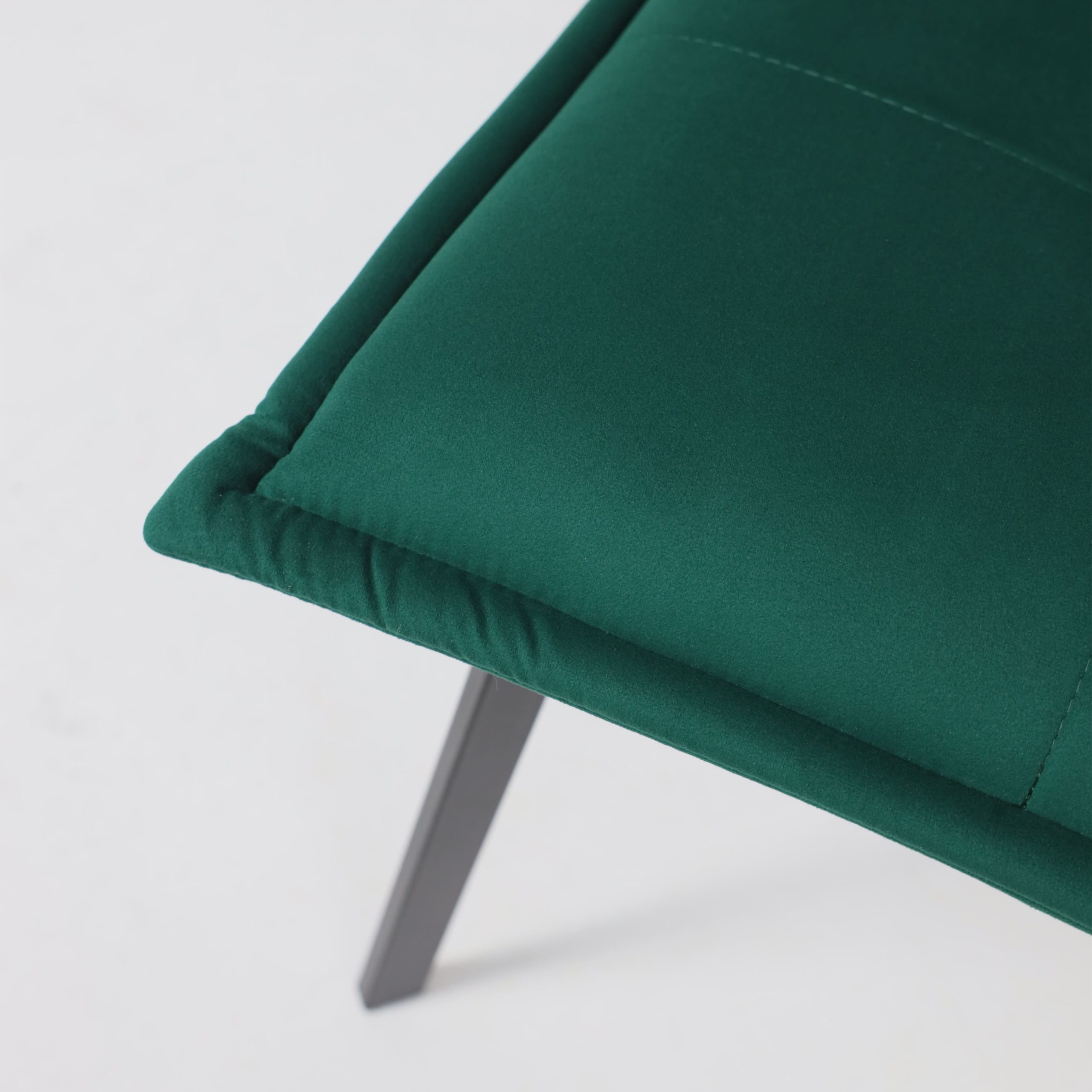 Кресло РУБИК U, Velutto 33 темно-зеленый велюр/черный