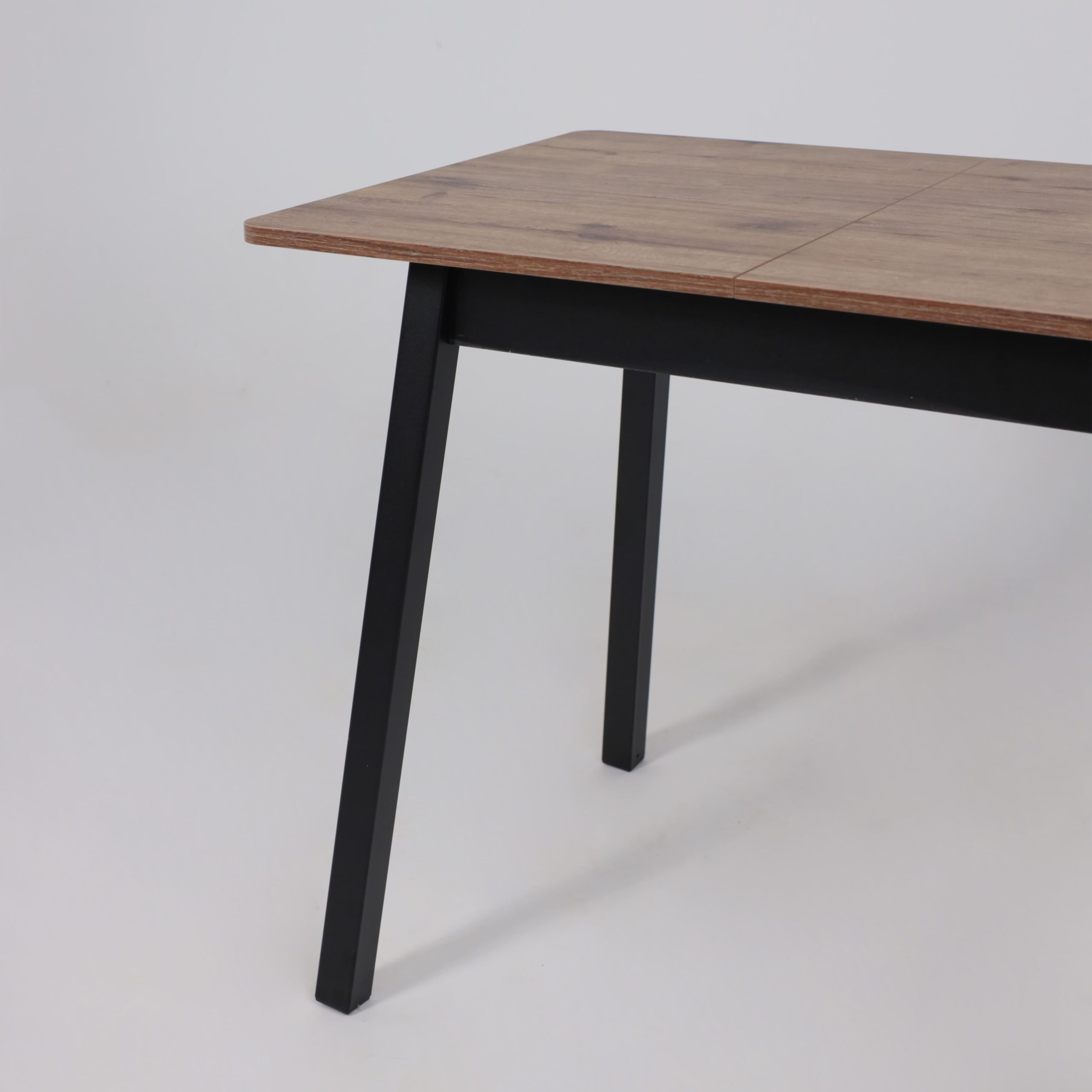 Стол TIRK RADIAL-94, раздвижной 94(126)х64, Дуб Веллингтон/Чёрный