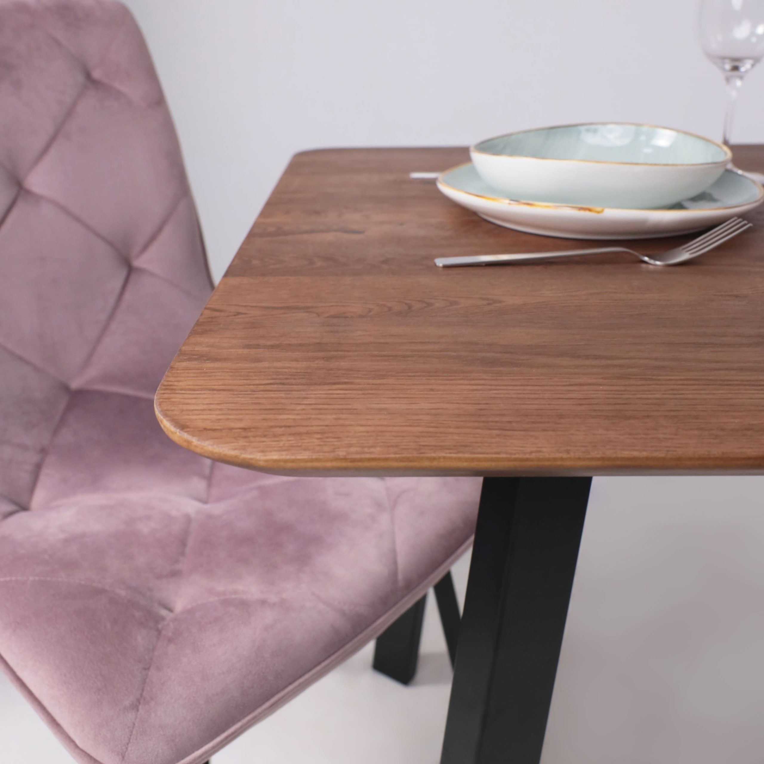 Стол МАЙОН, 120*80*74, дуб мореный/черный (ПР-2 DSW (Т27) (02) КС-60)