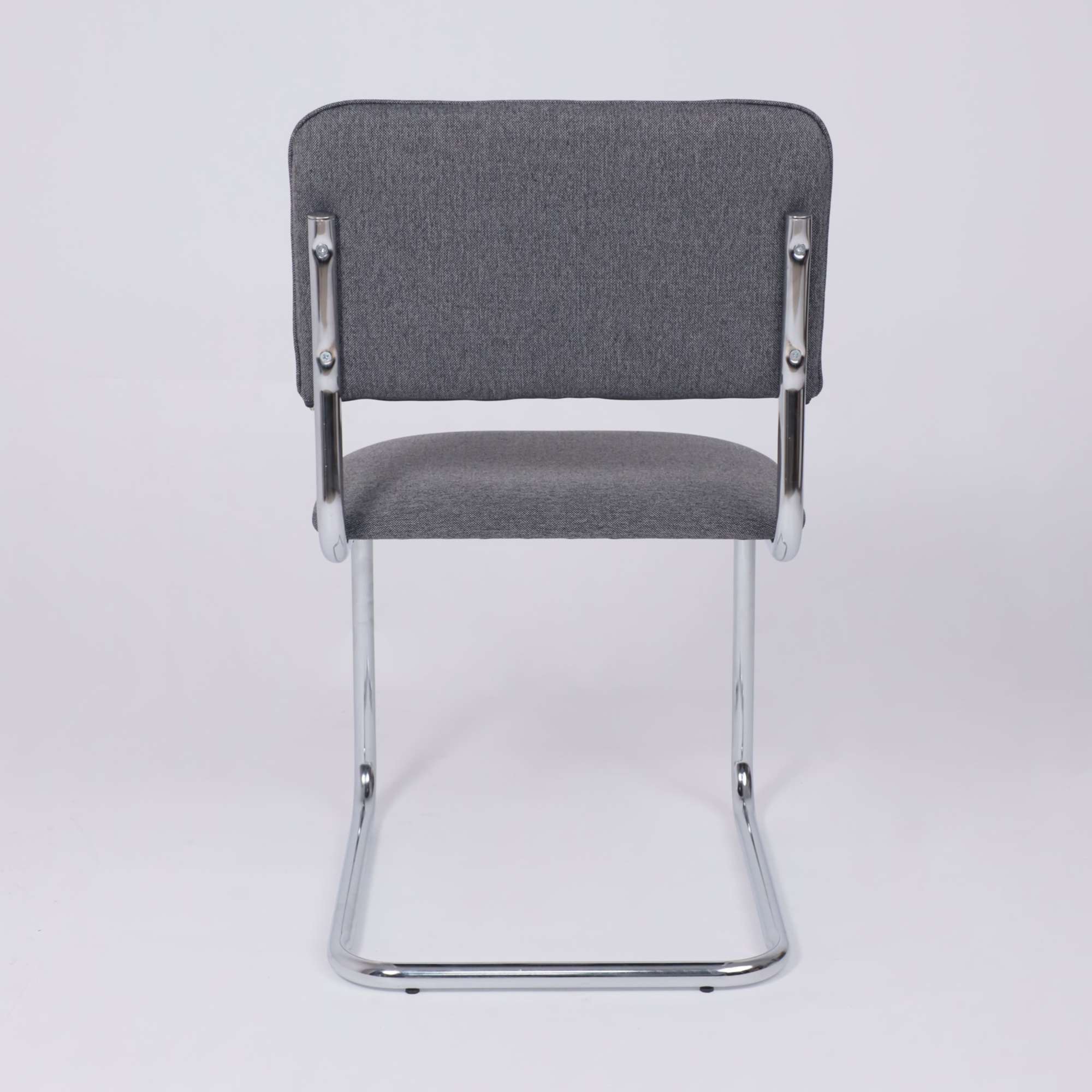 Кресло СЛАВИЯ, Leto 68 темно-серая ткань/хром