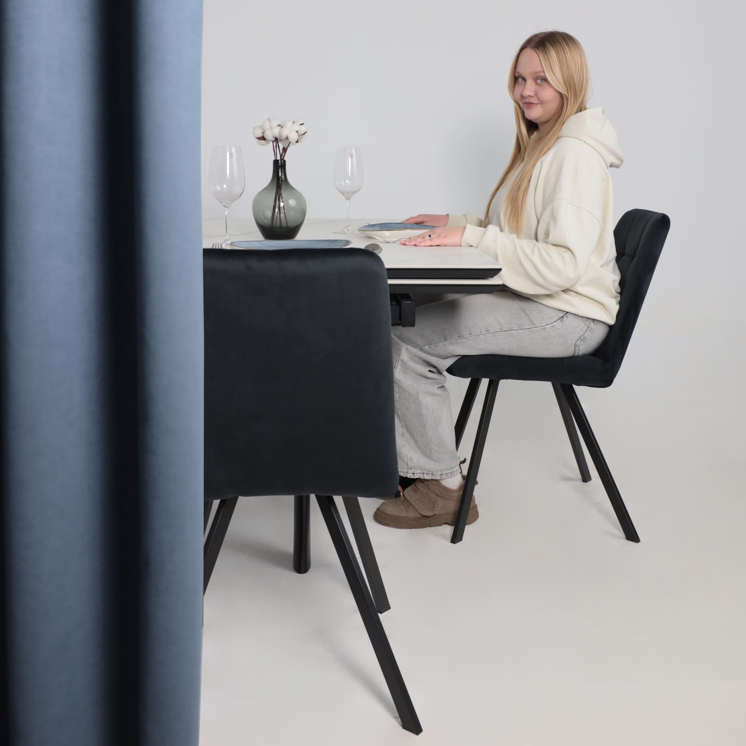 Стул ROMMY, d24 BLACK LUXчерный