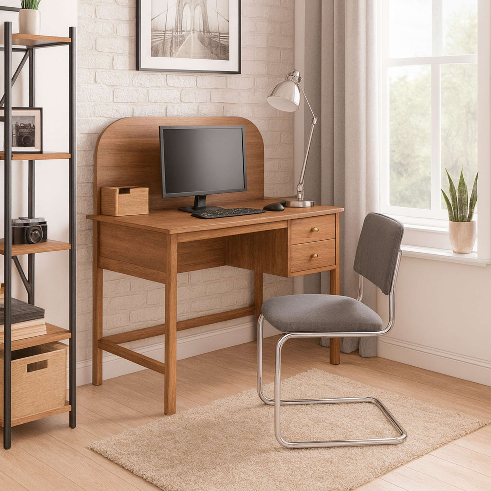 Кресло СЛАВИЯ, Leto 68 темно-серая ткань/хром