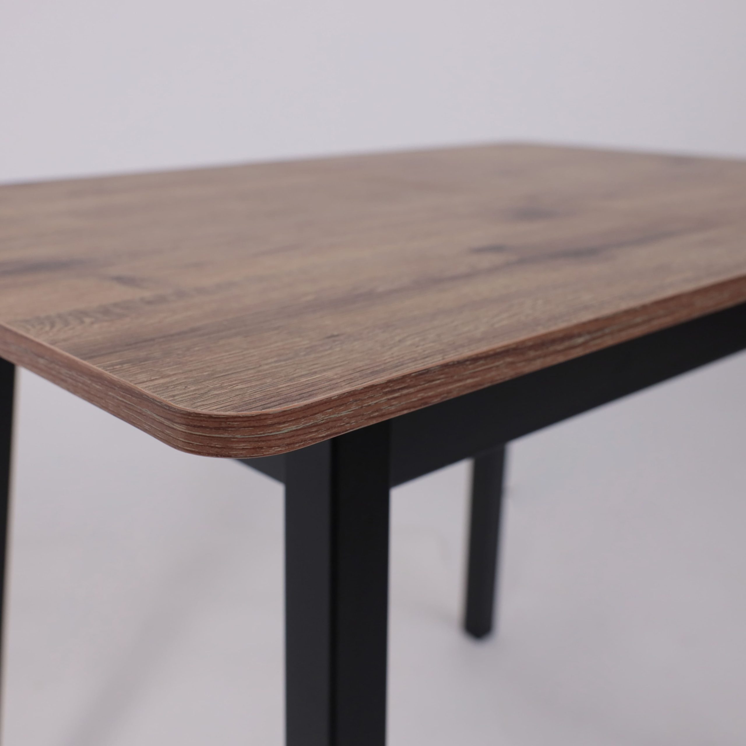 Стол TIRK RADIAL-94, раздвижной 94(126)х64, Дуб Веллингтон/Чёрный