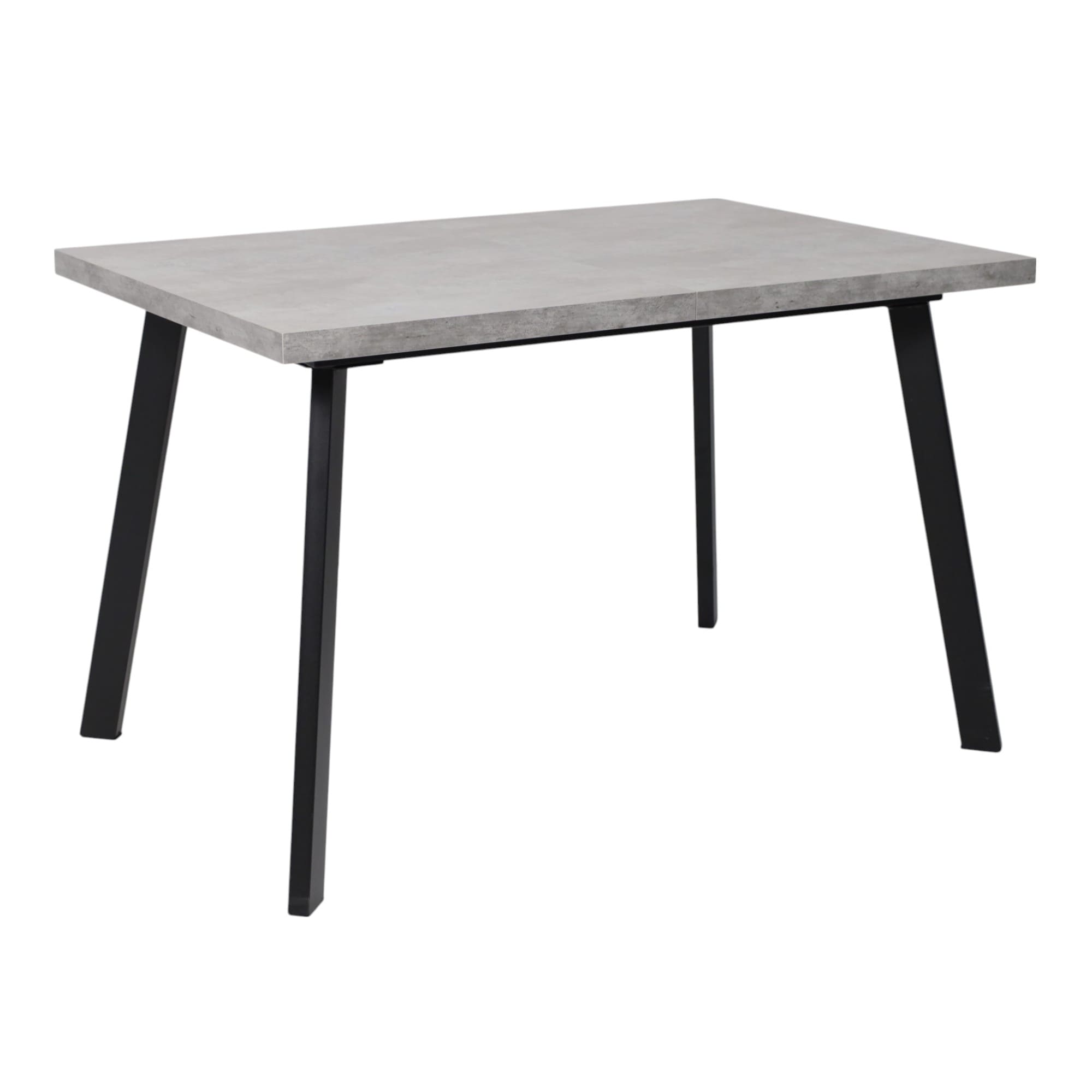 Стол BORG-120, раздвижной 120(160)х80, Серый сланец/Чёрный