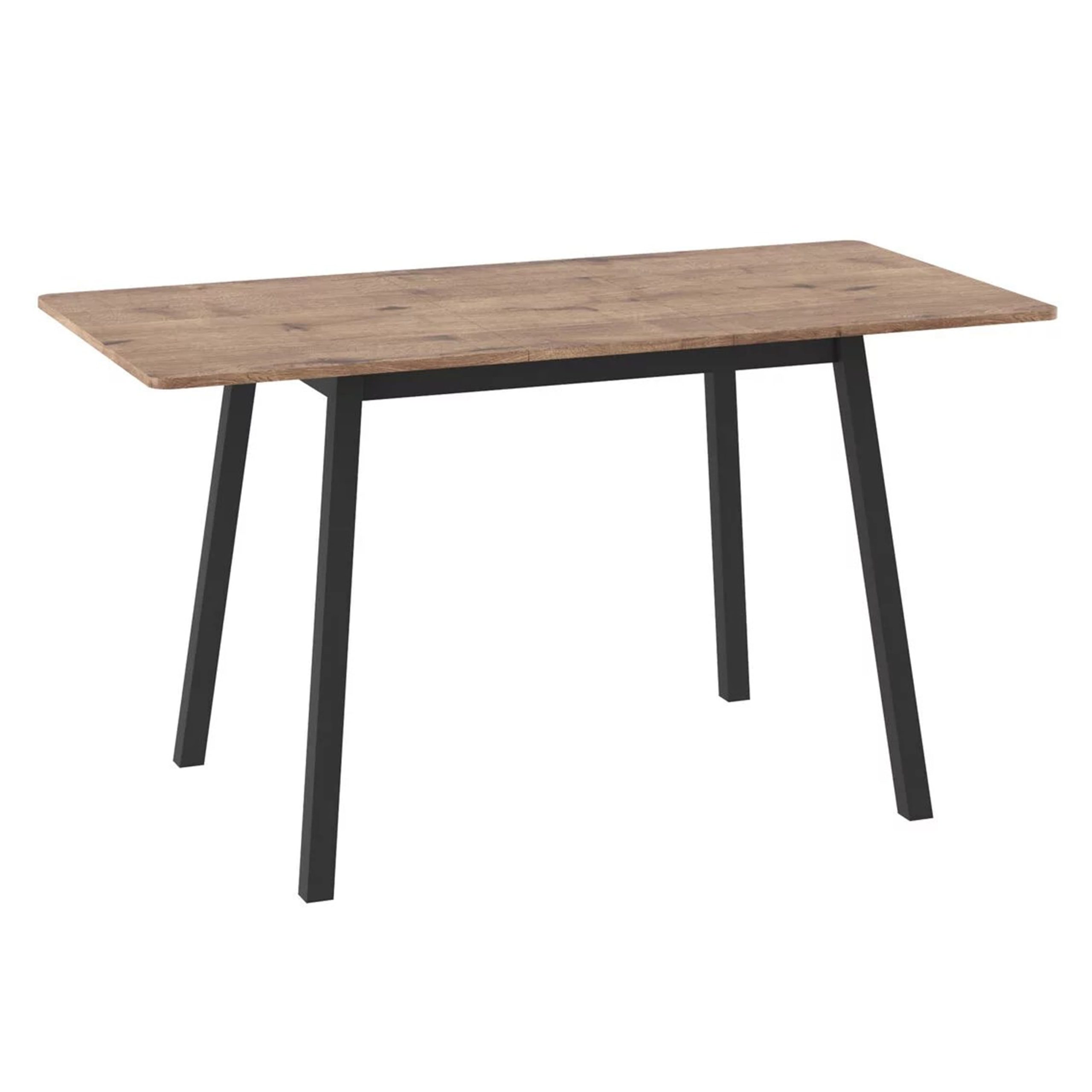 Стол TIRK RADIAL-110, раздвижной 110(142)х70, Дуб Веллингтон/Чёрный