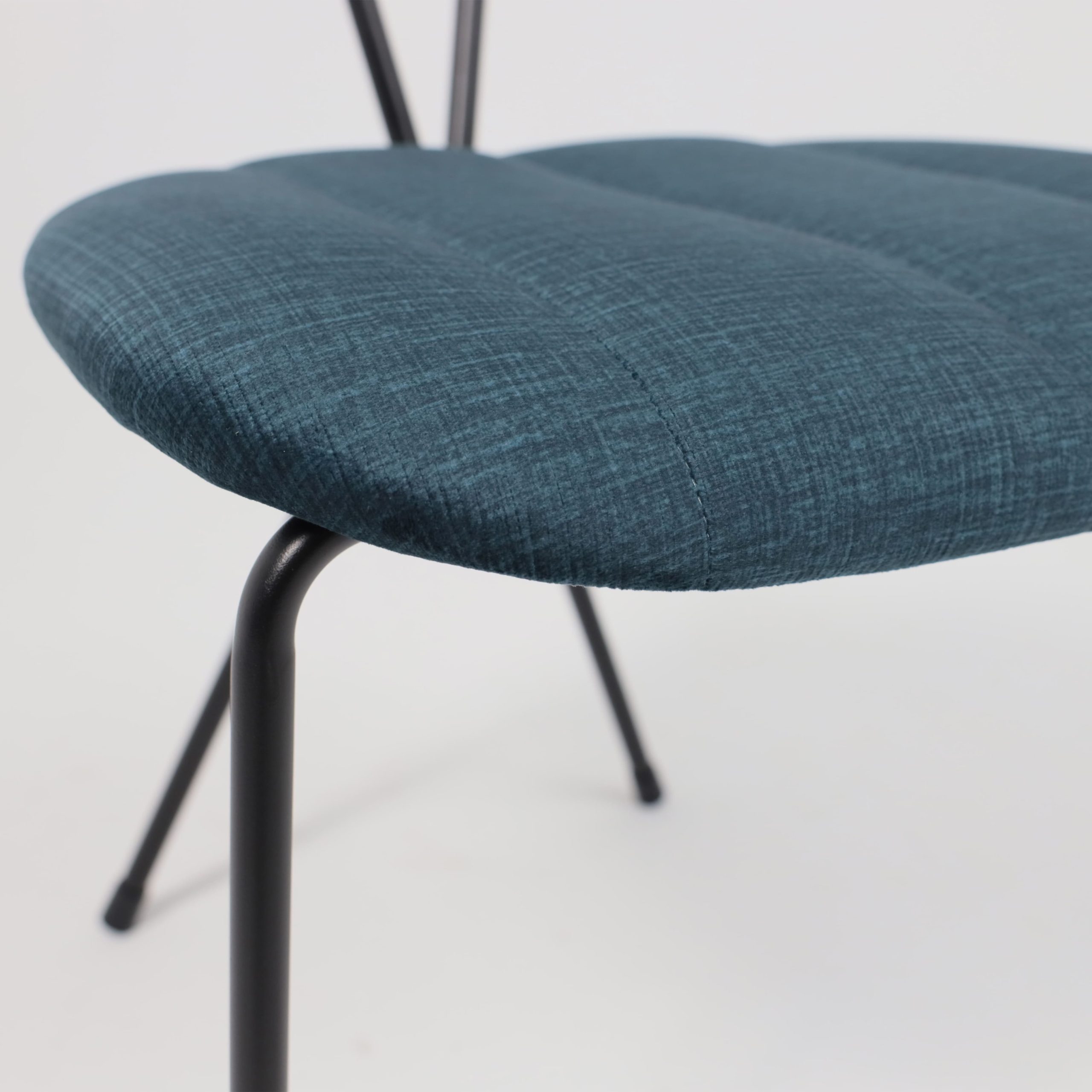 Стул TORI, темно-бирюзовый велюр VOSS 86/черный