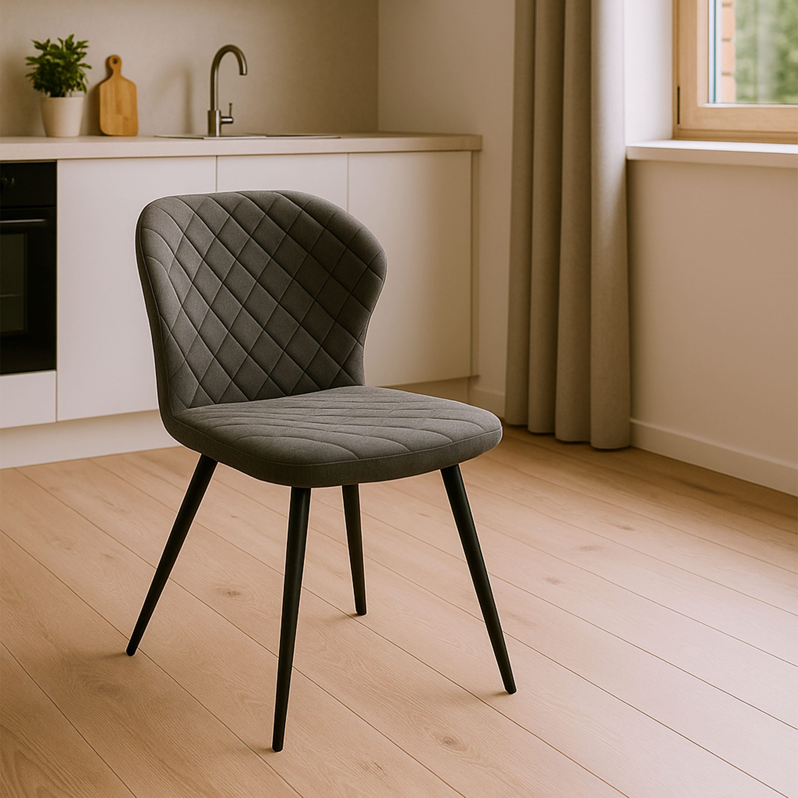 Стул ROBBY D-R 360, b28 ANTRACITE LUXчерный