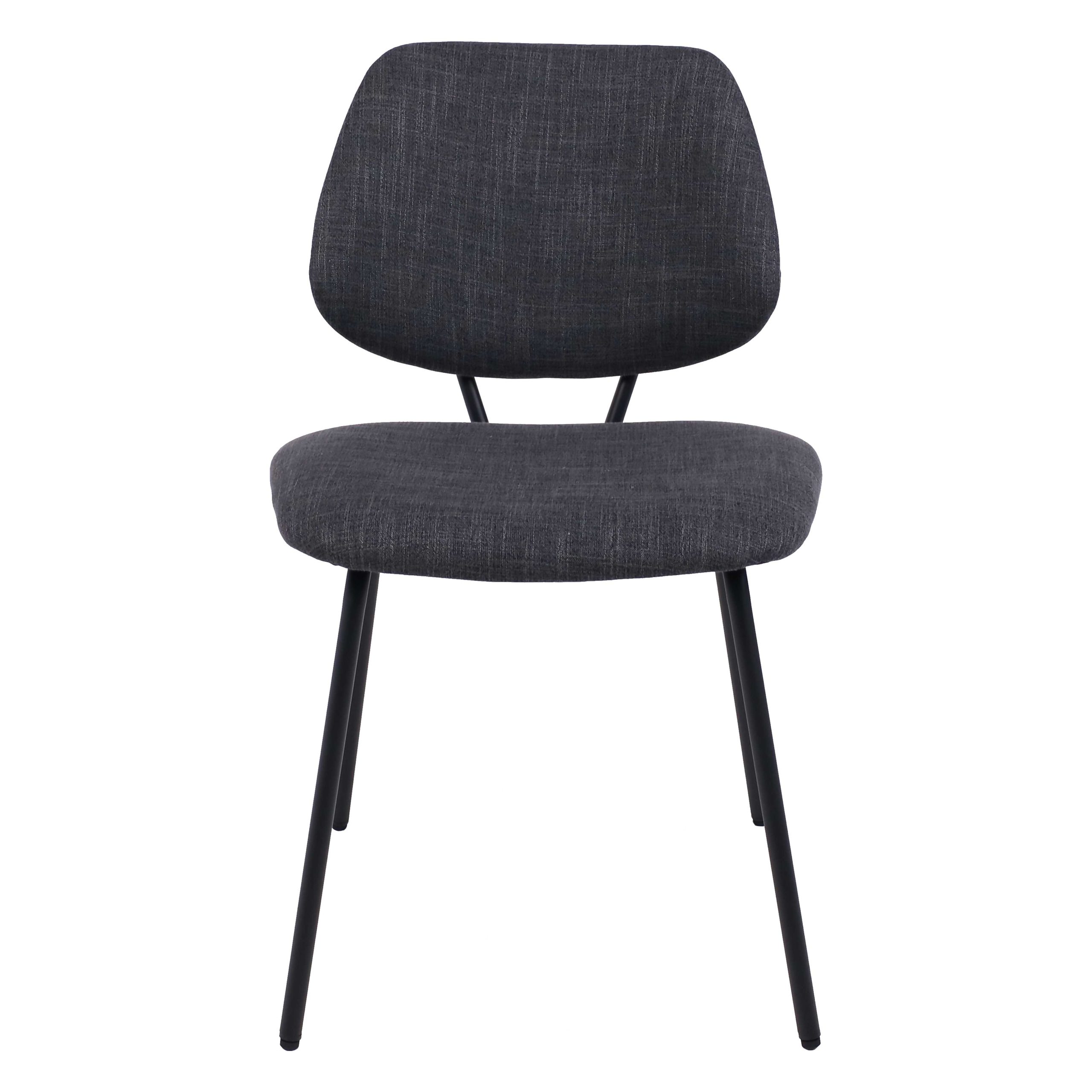 Стул DIXIE, темно-серая ткань/черный