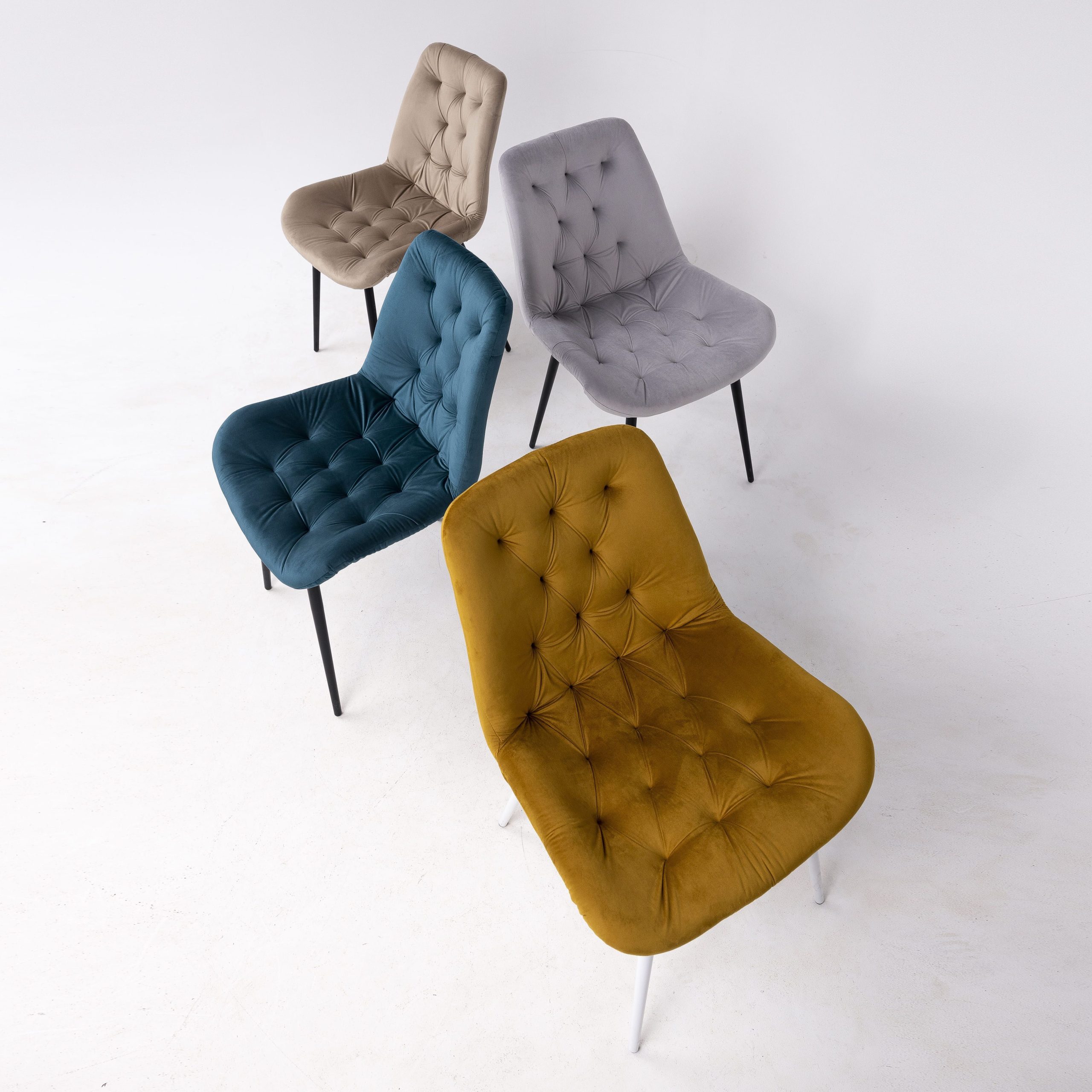 Стул AV 435, капучино бархат H-65/черный