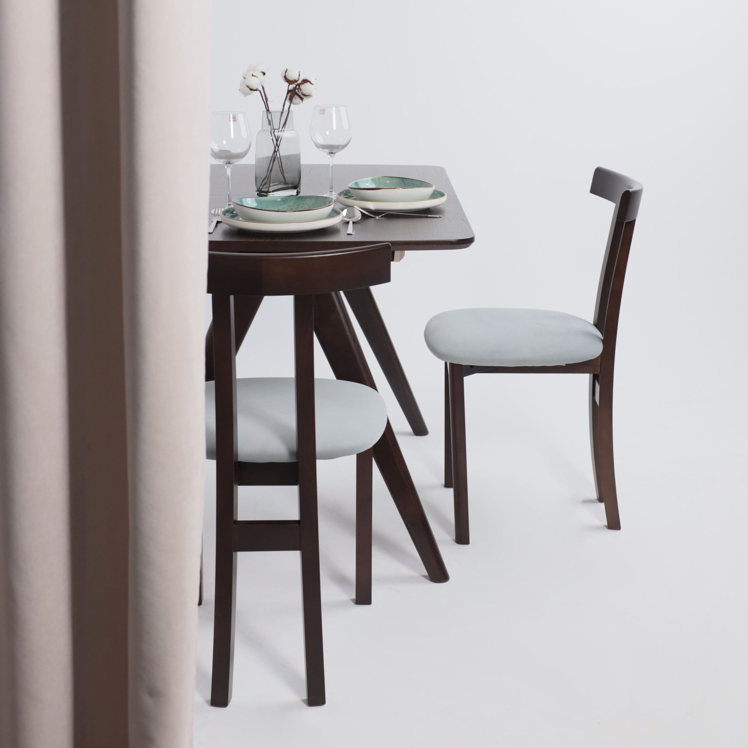 Стол АВЕНЮ 1450(1950)*850, Темный дуб/Темный дуб