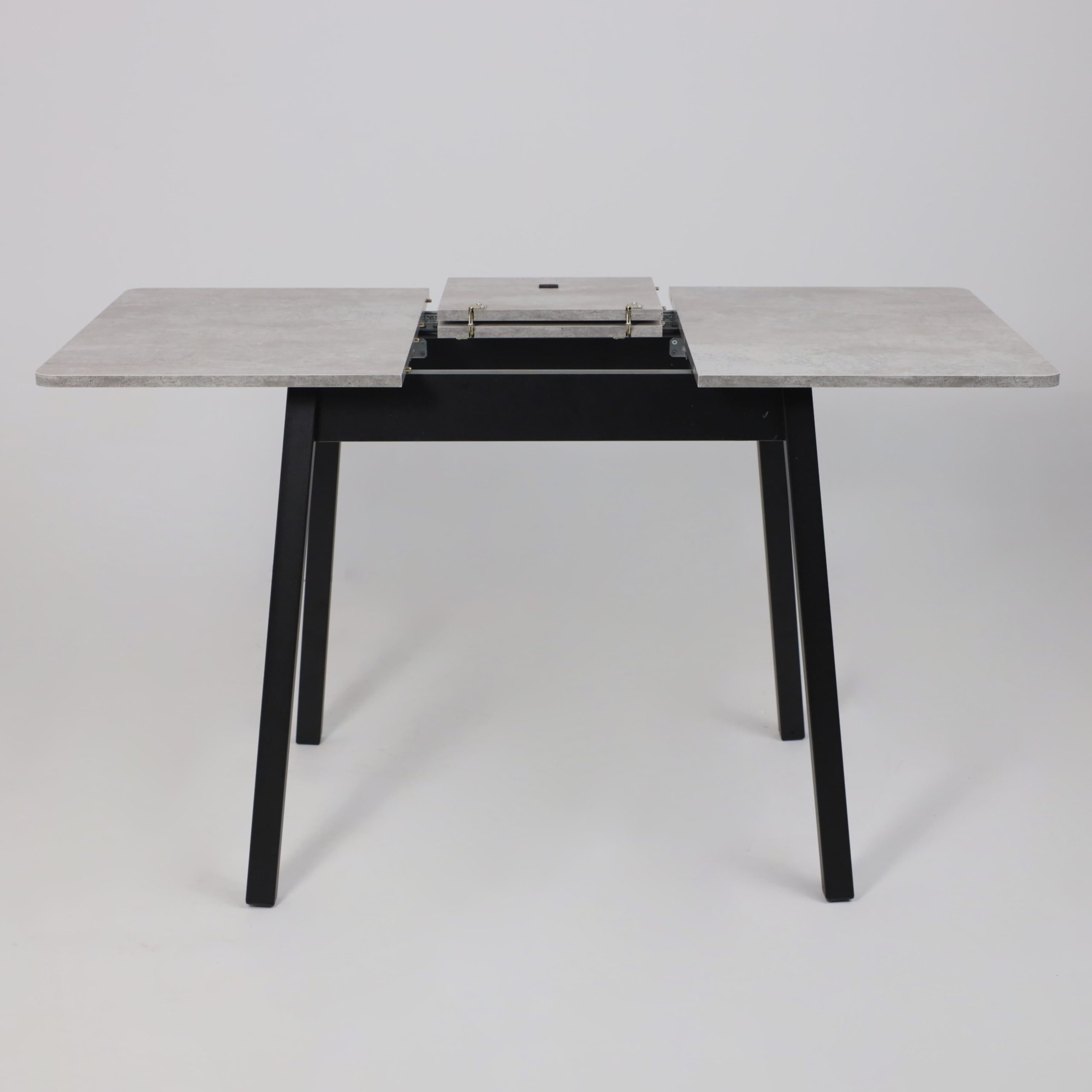 Стол TIRK RADIAL-94, раздвижной 94(126)х64, Серый сланец/Чёрный