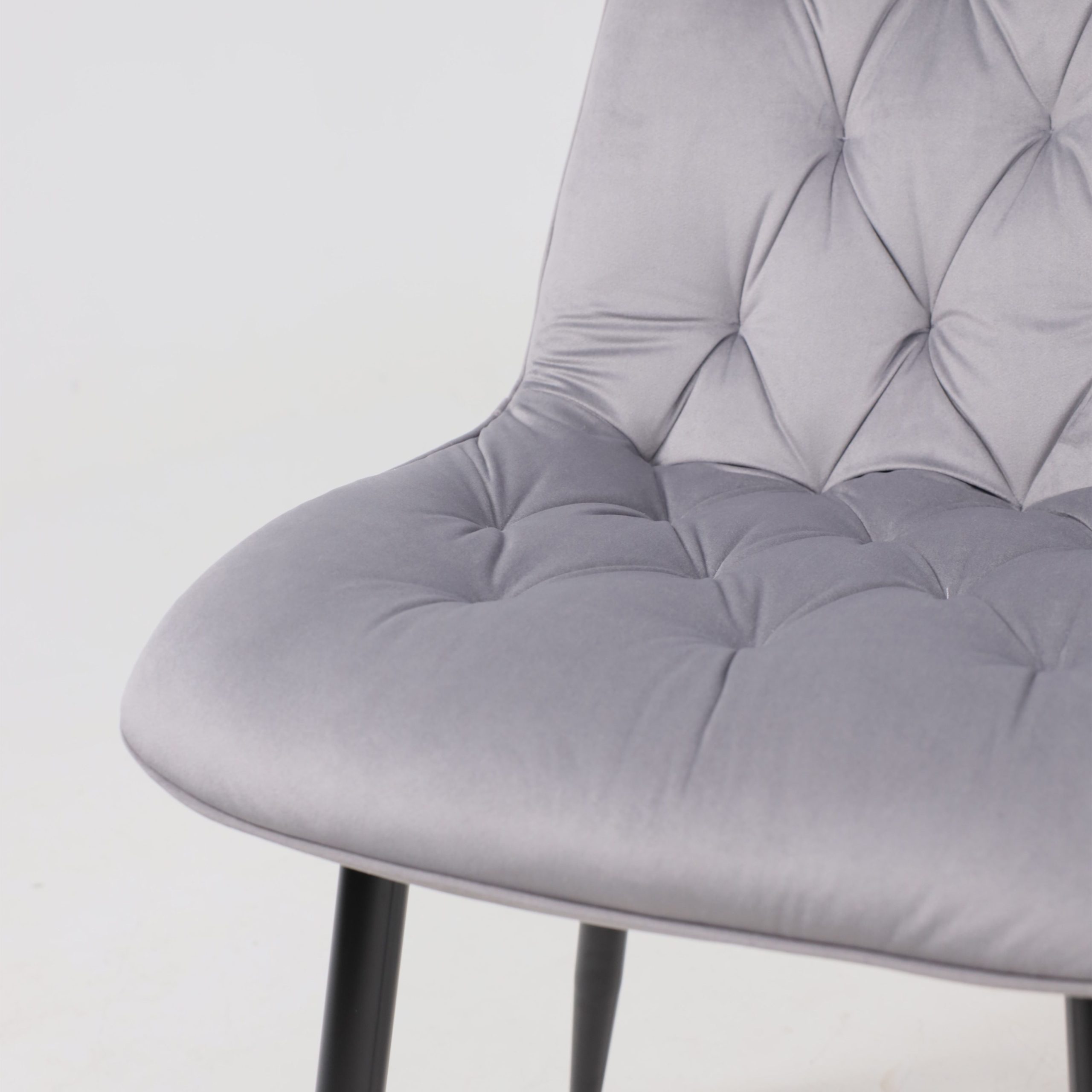 Стул ASTRA, 2, светло-серый велюр HLR-20/черный