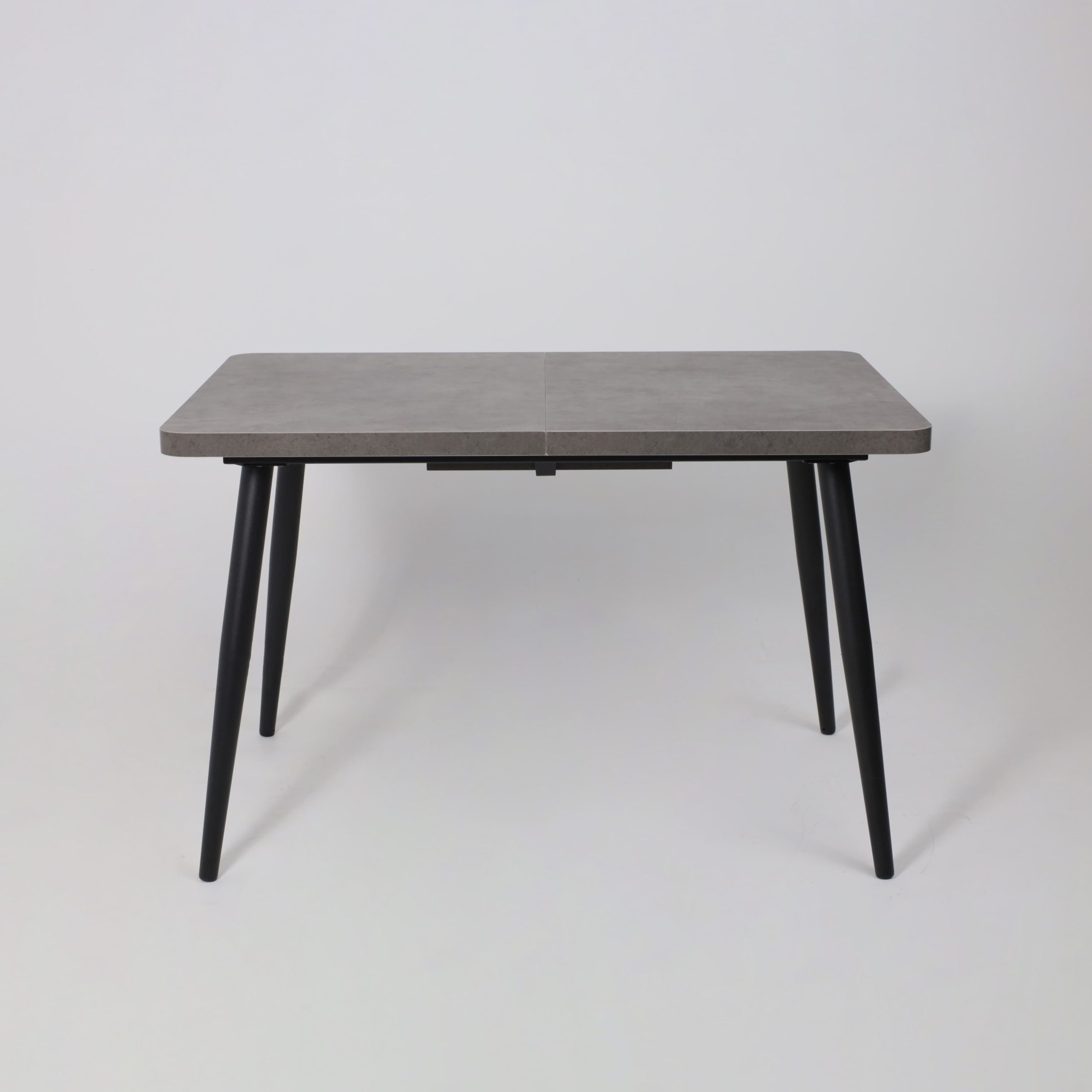 Стол BORG RADIAL-120, раздвижной 120(160)х80, Дымчатая керамика/Чёрный