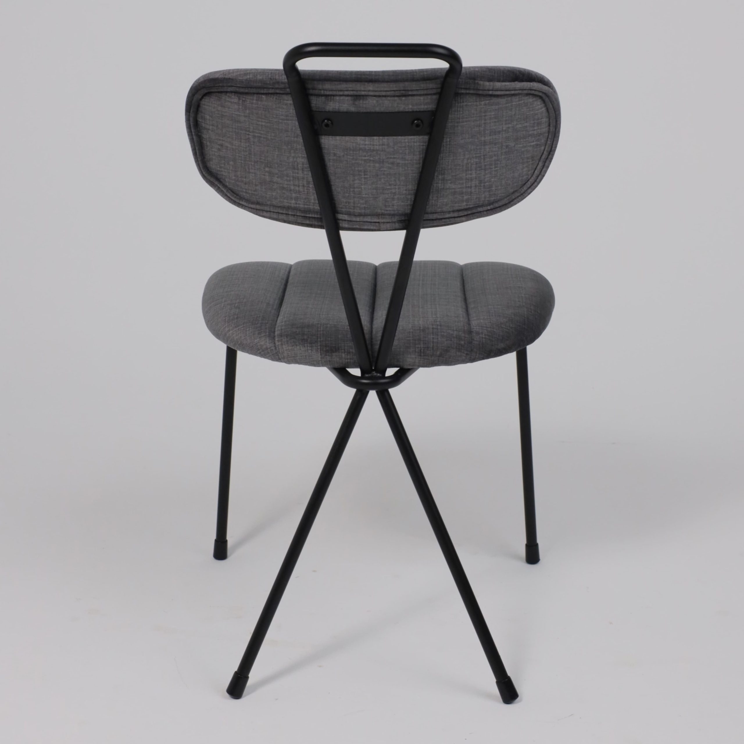 Стул TORI, серый велюр VOSS 15/черный