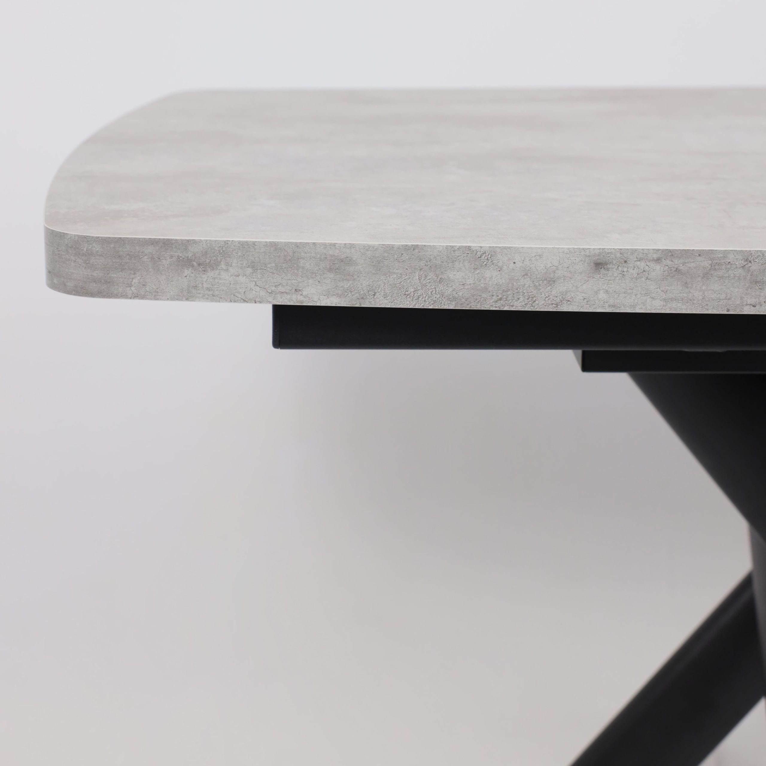 Стол LEONEL-130, раздвижной 130(165)х85, Серый сланец/Черный