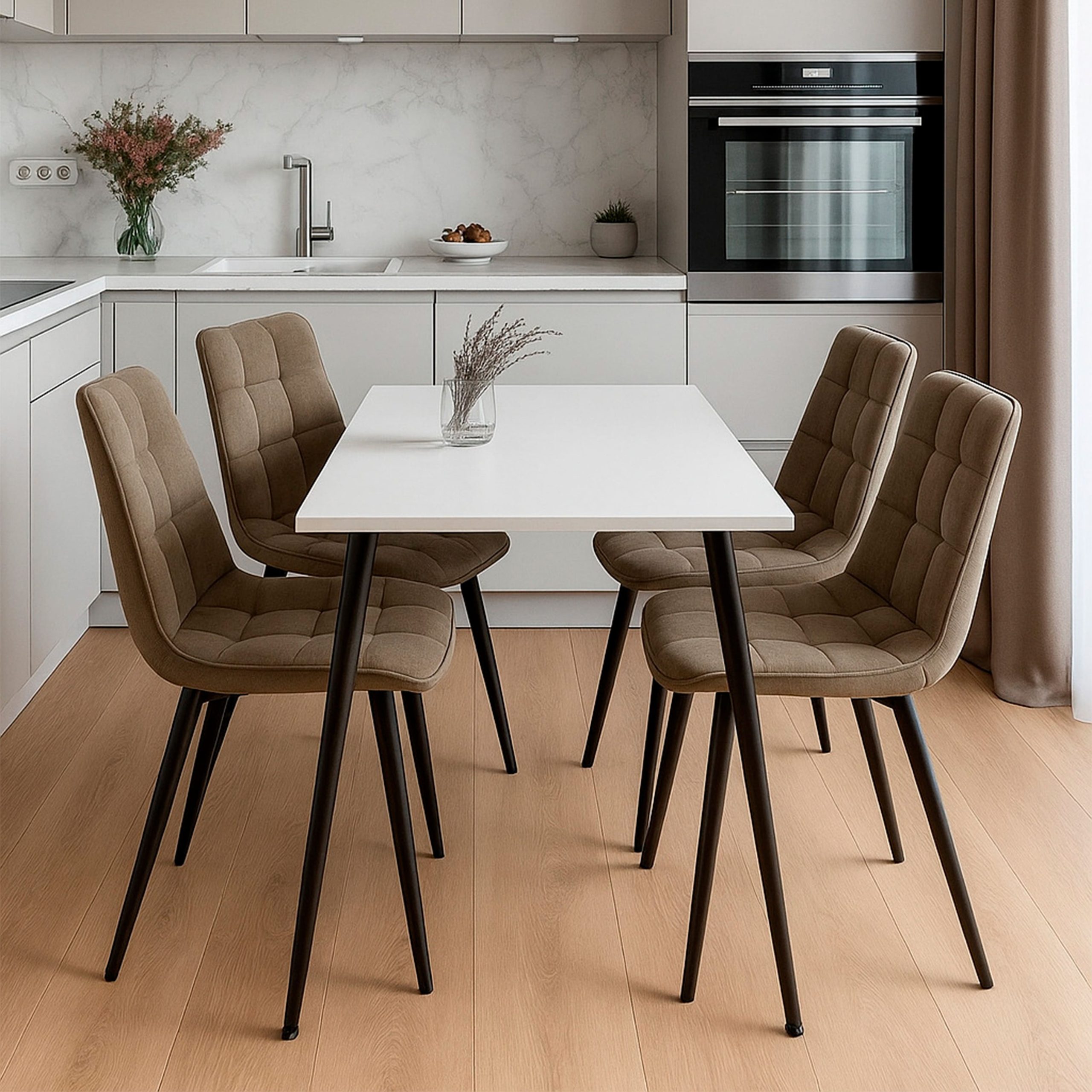 Стул ROM D, b05 LATTE LUXчерный