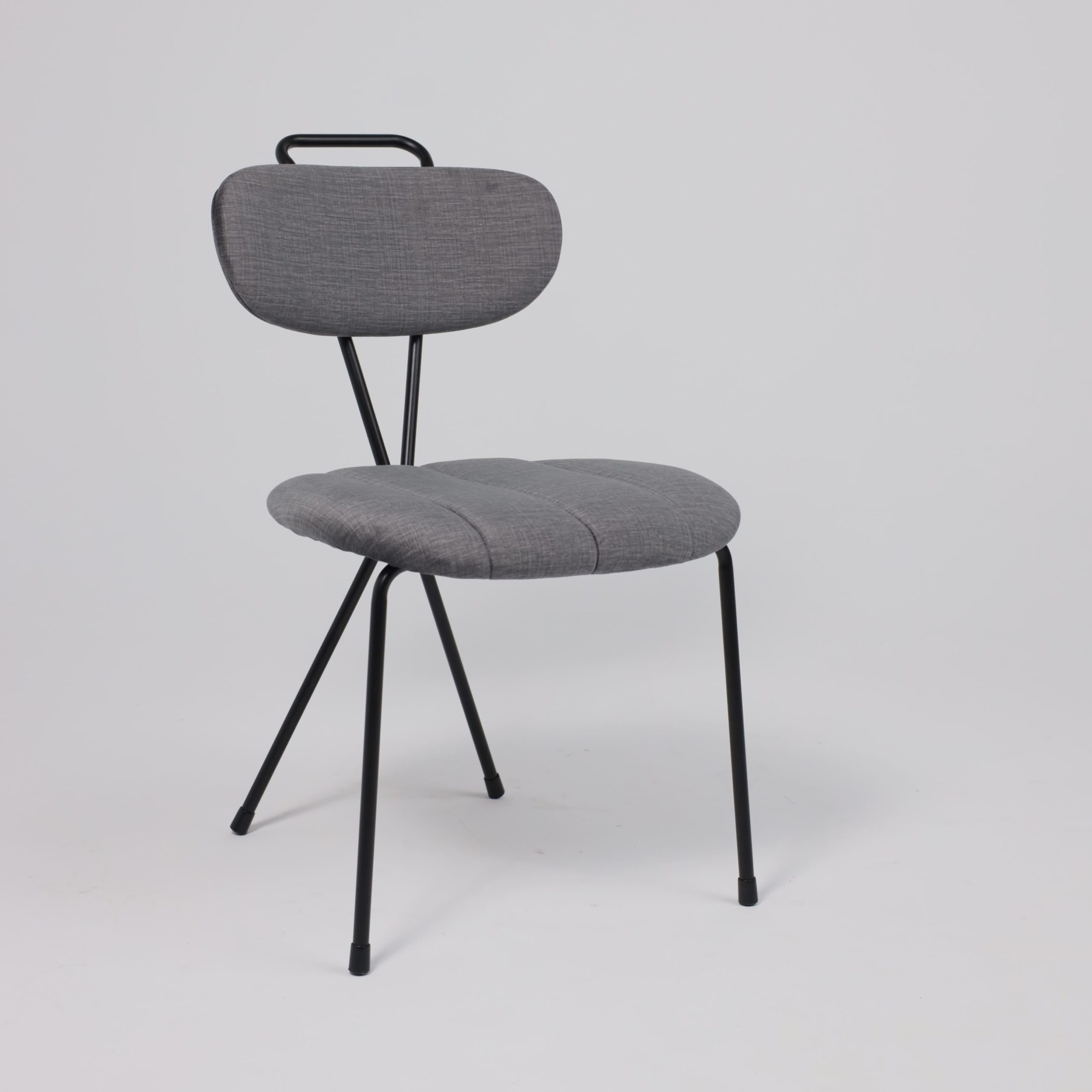 Стул TORI, серый велюр VOSS 15/черный