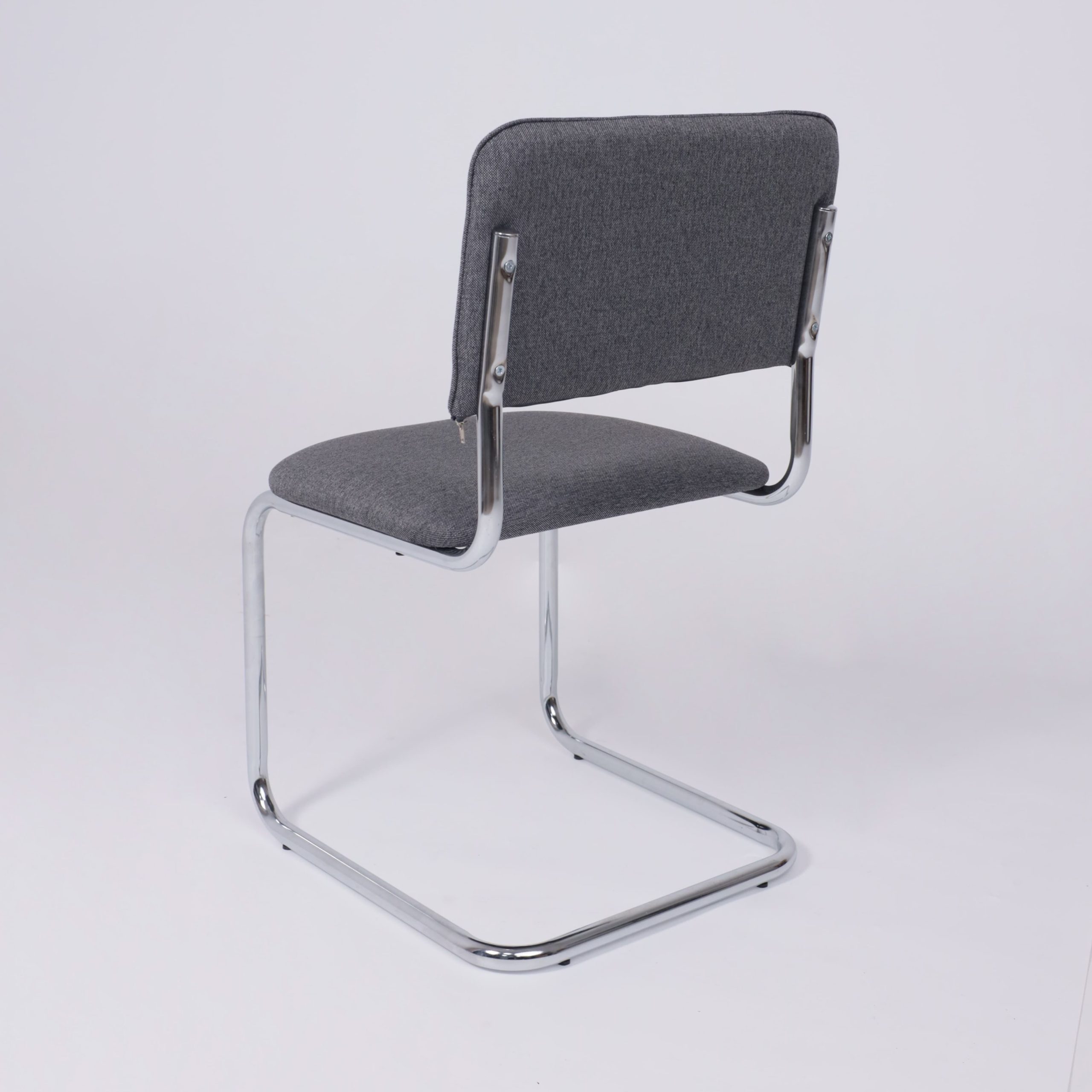 Кресло СЛАВИЯ, Leto 68 темно-серая ткань/хром