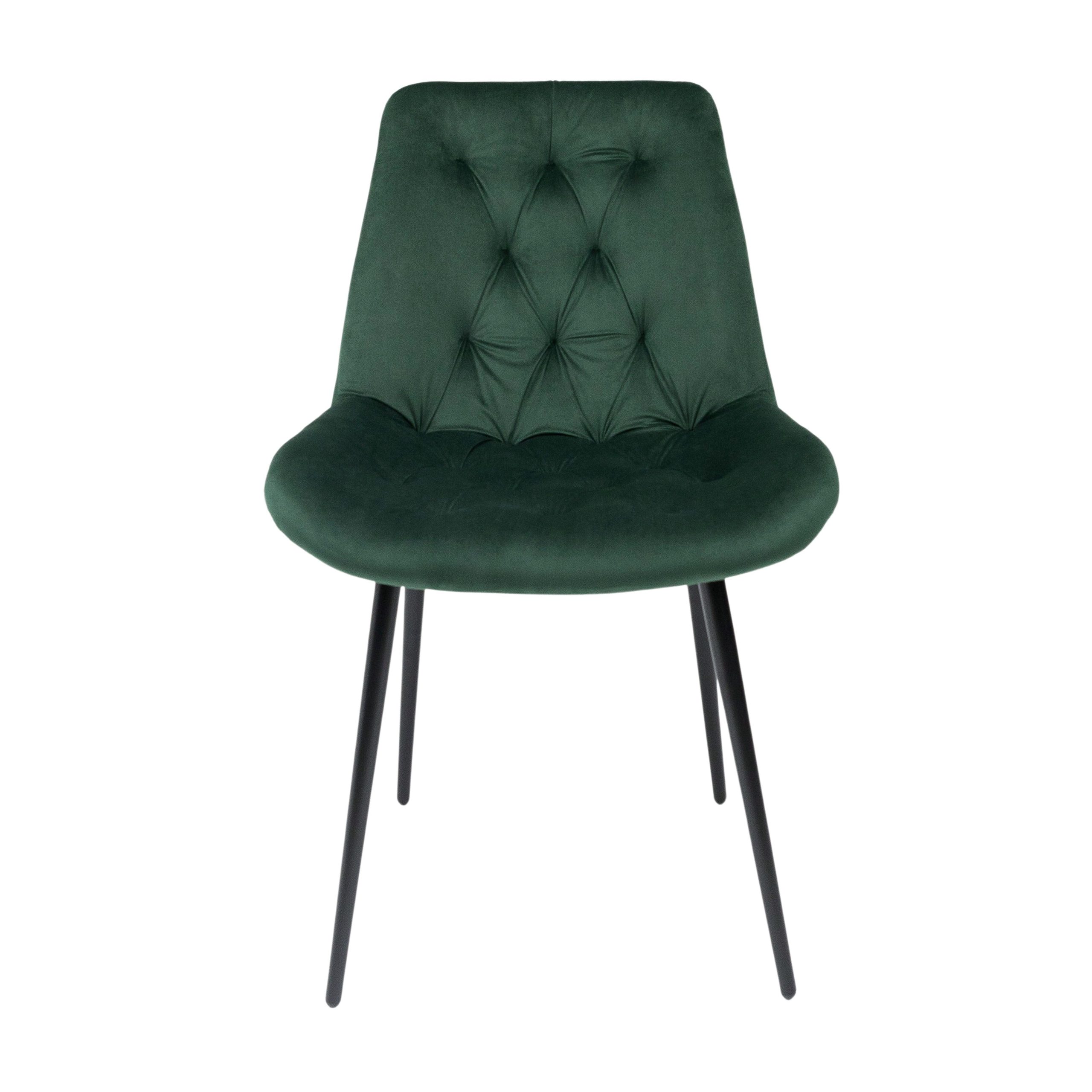 Стул AV 435, зеленый бархат Confetti deep forest/черный