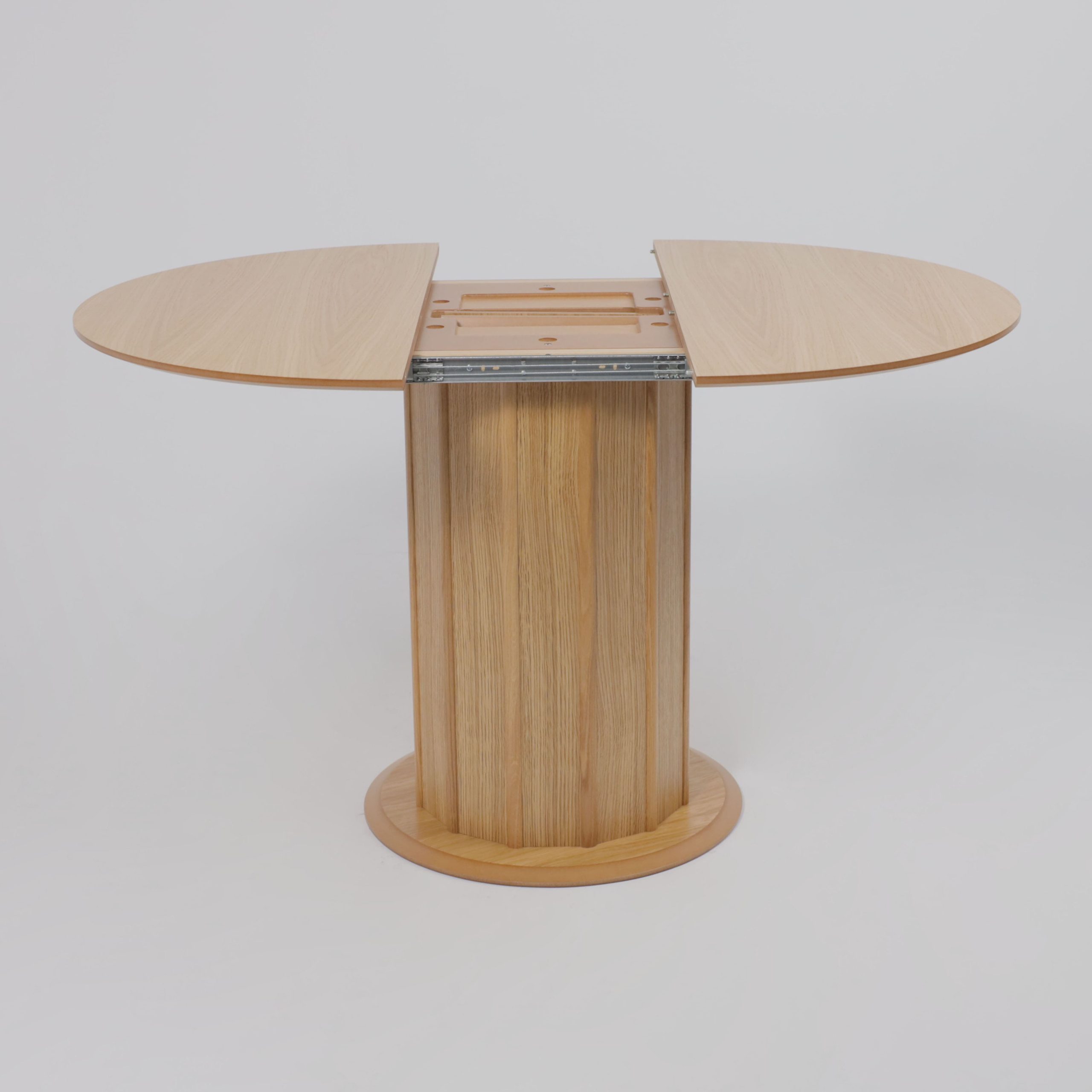 Стол ОЛАФ-М 950(1250)*950, Светлый дуб без тонировки/Светлый дуб