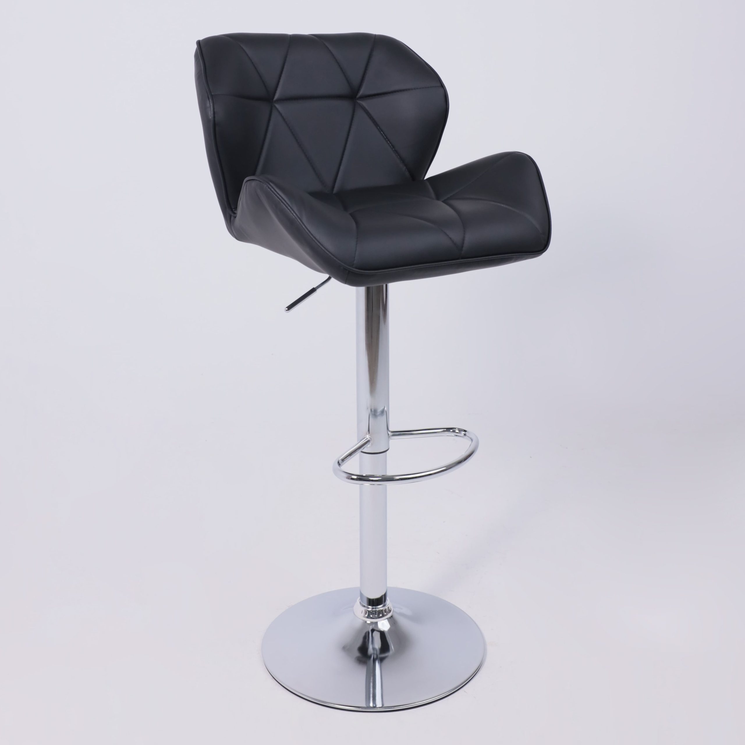 Кресло BERLIN, экокожа, черный/хром