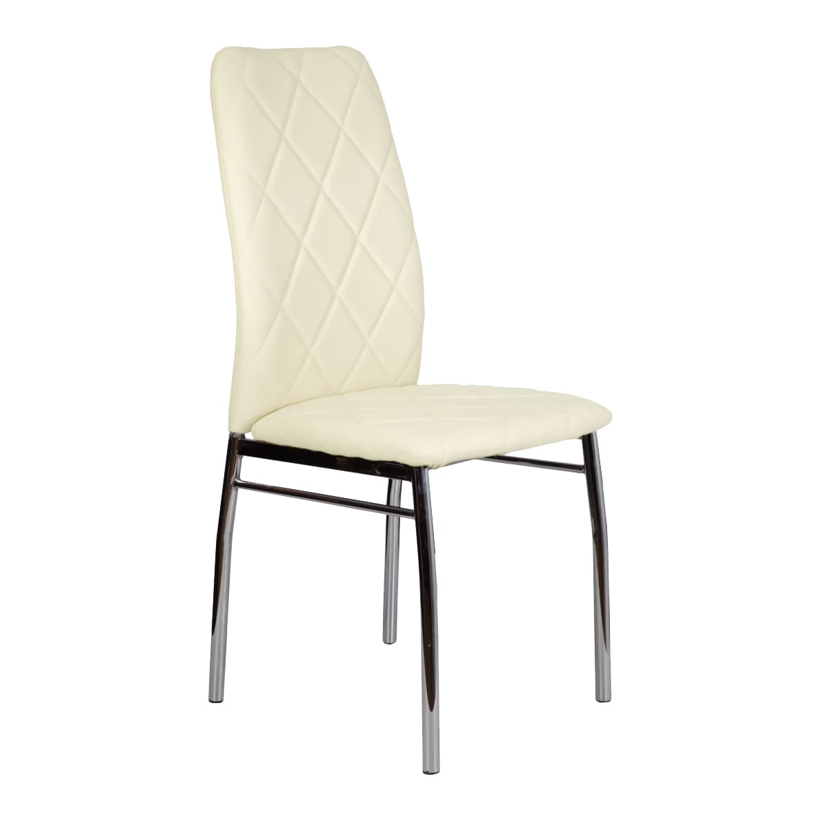 Стул ADELE, экокожа,  кремовый APU-003/хром