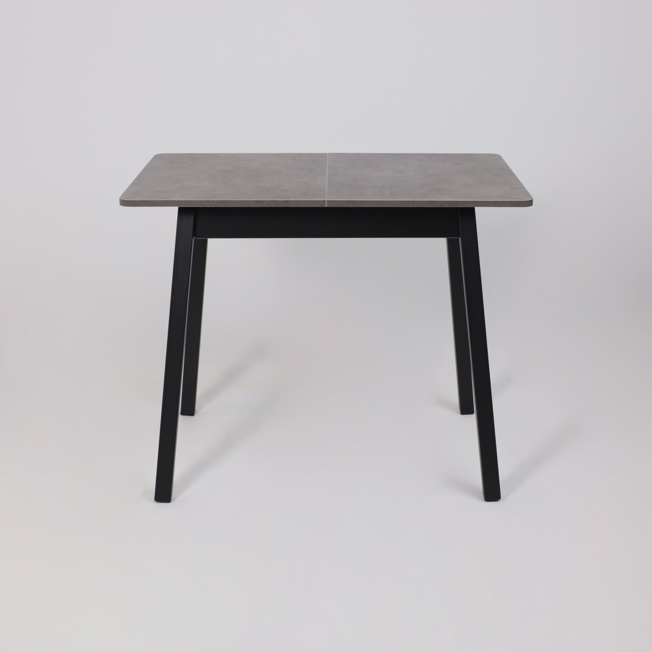 Стол TIRK RADIAL-94, раздвижной 94(126)х64, Дымчатая керамика/Чёрный