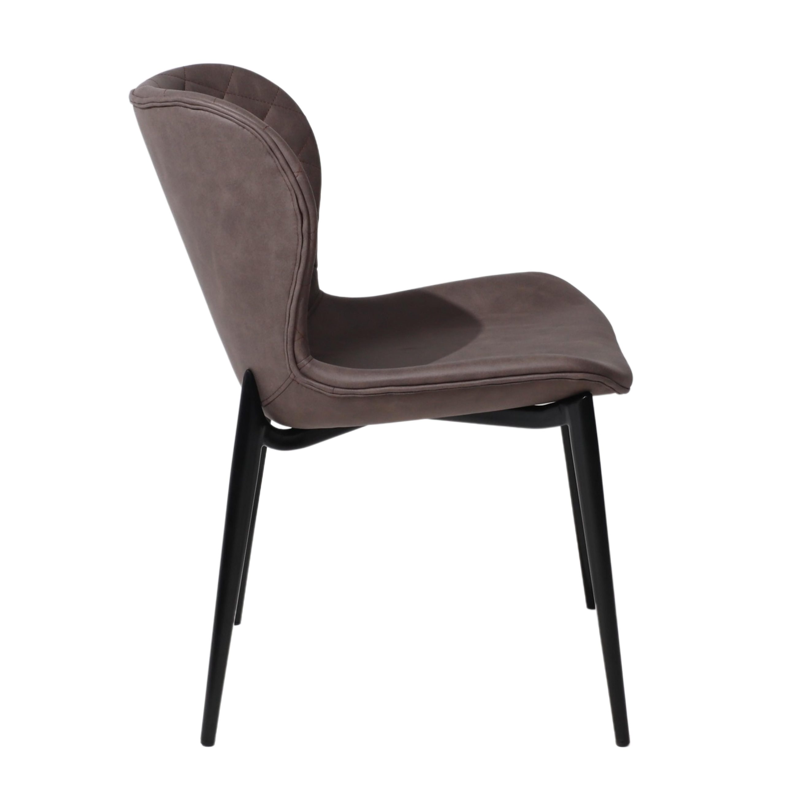 Стул AV 470, коричневая замша Kiprus 04/черный