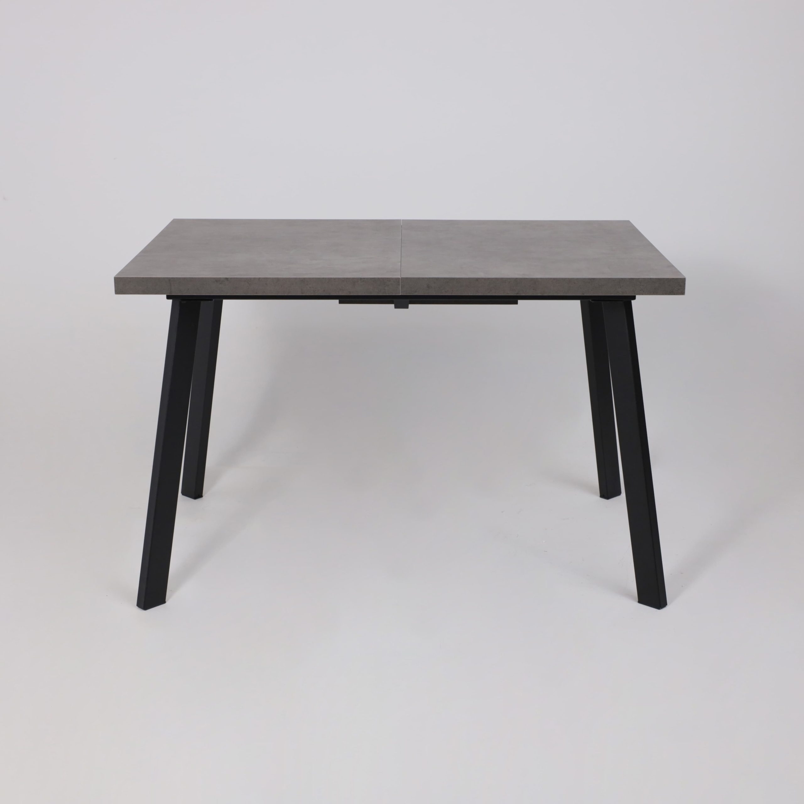 Стол BORG-120, раздвижной 120(160)х80, Дымчатая керамика/Чёрный