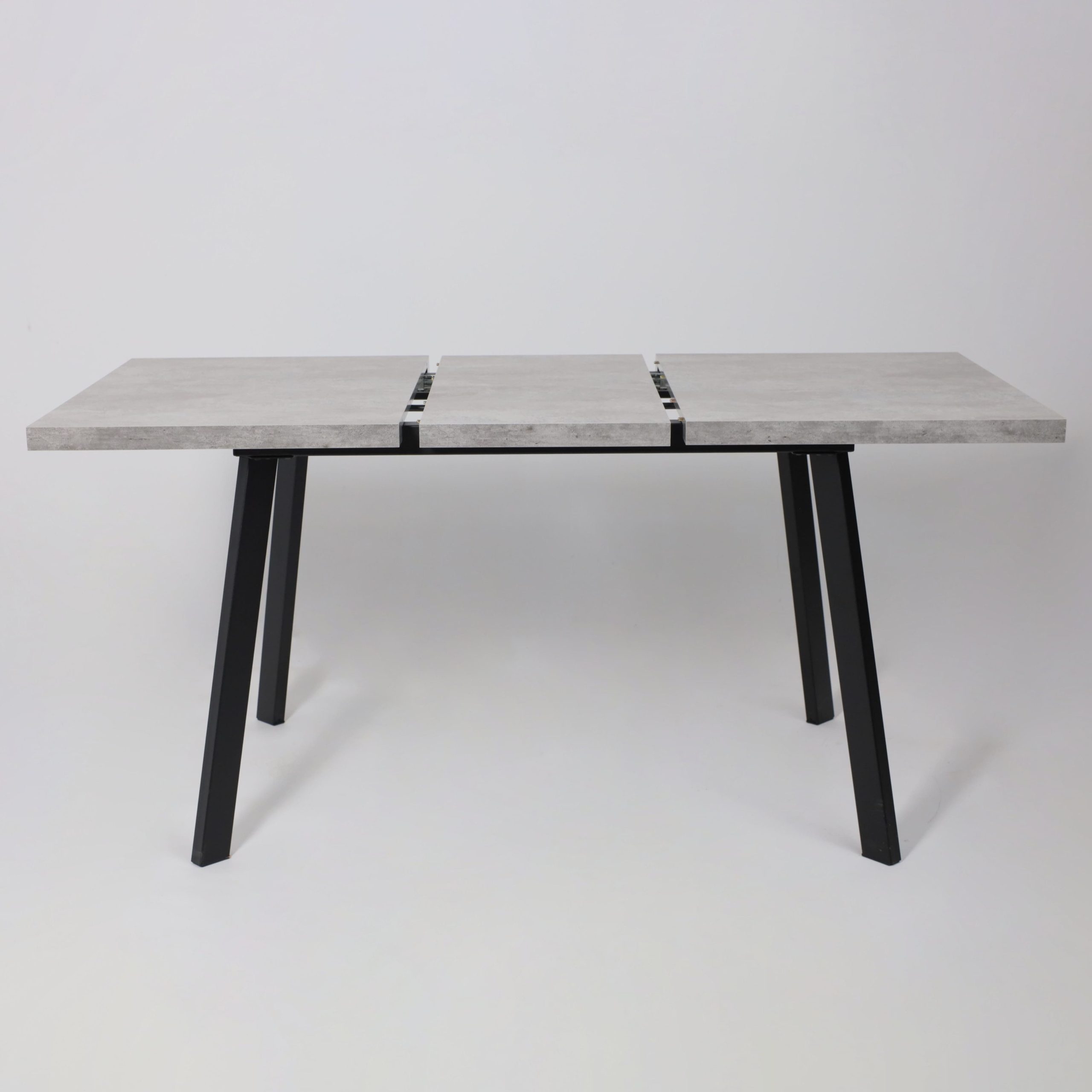 Стол BORG-120, раздвижной 120(160)х80, Серый сланец/Чёрный