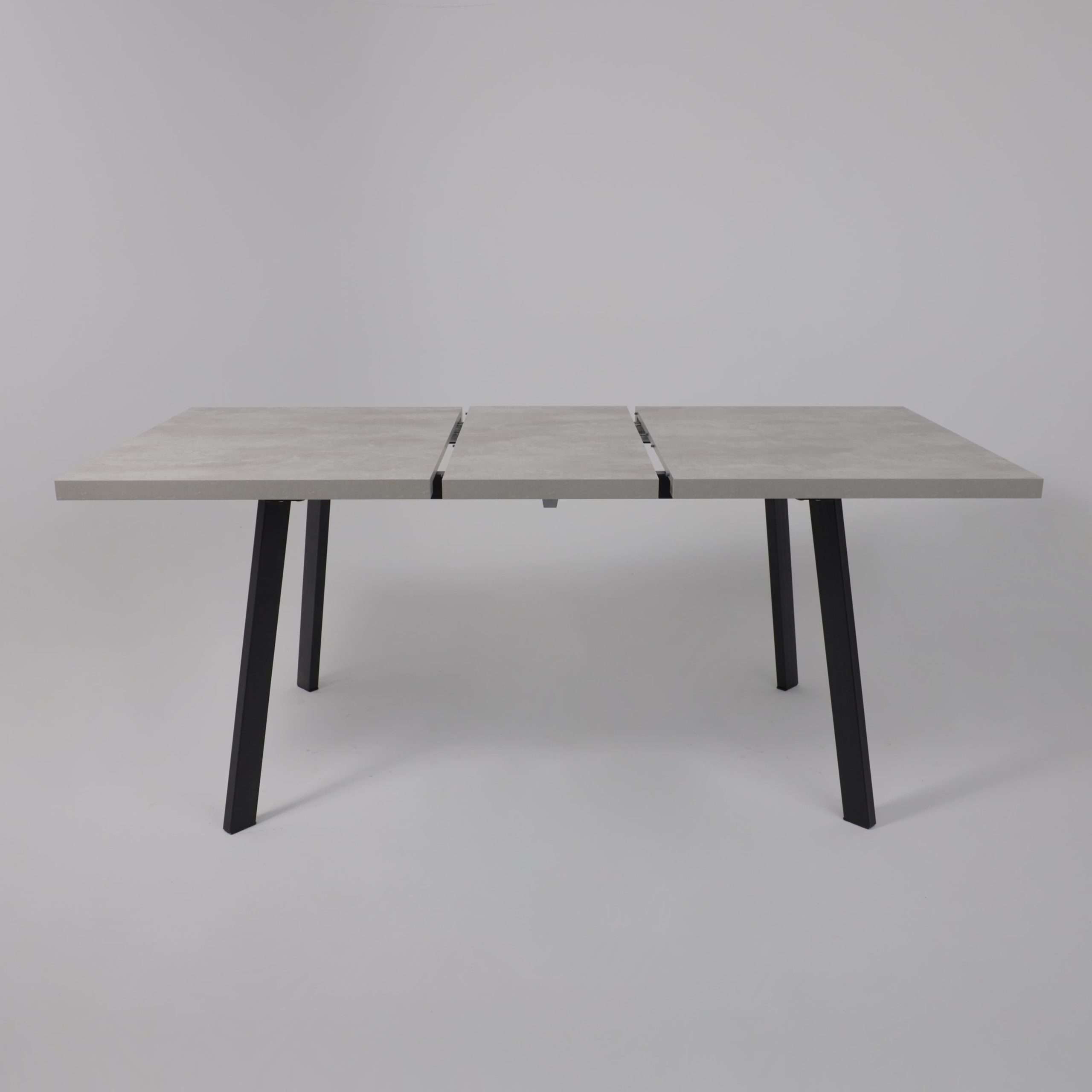 Стол Hagen 140 раздвижной, 140(180)*85, Цемент/Черный