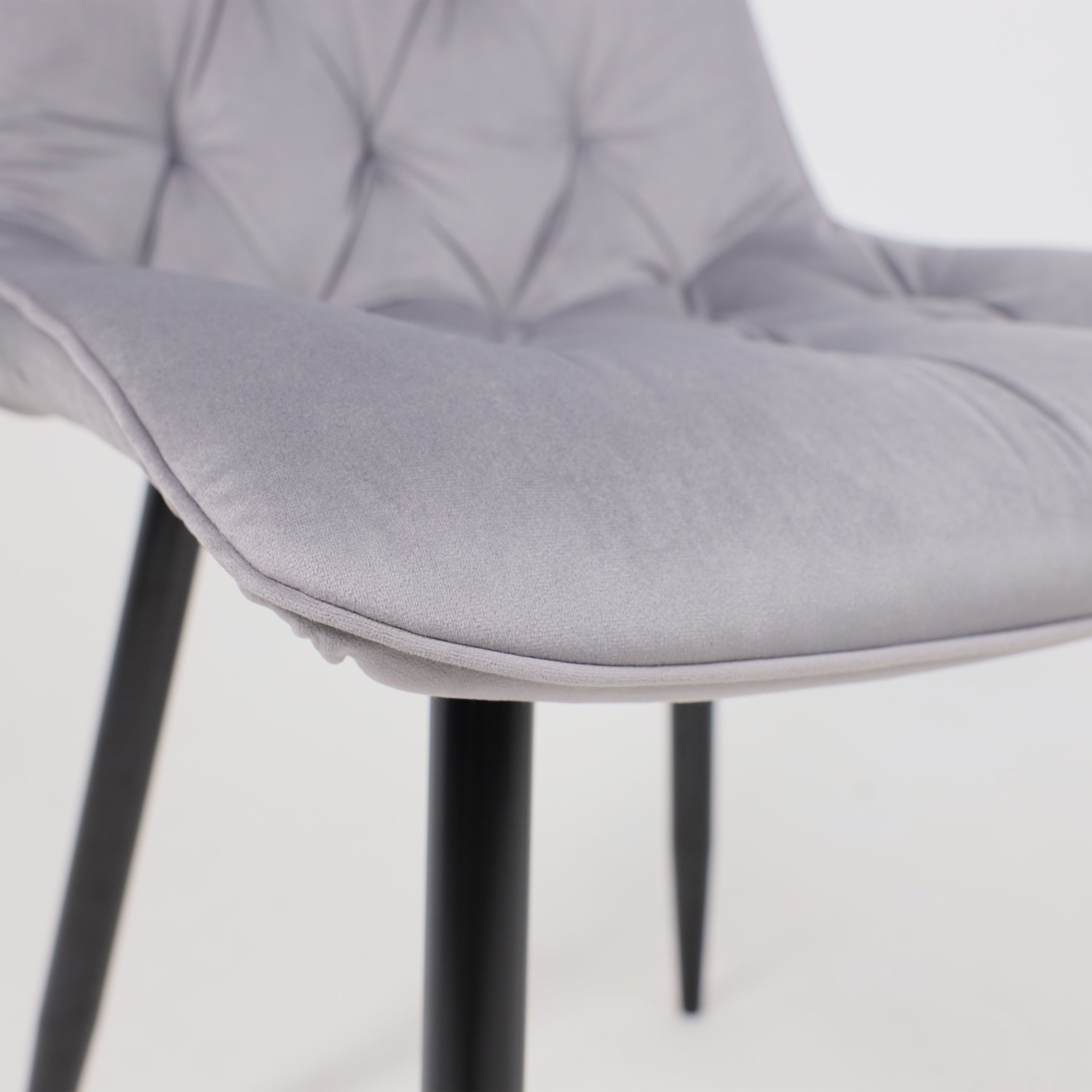 Стул ASTRA, 2, светло-серый велюр HLR-20/черный