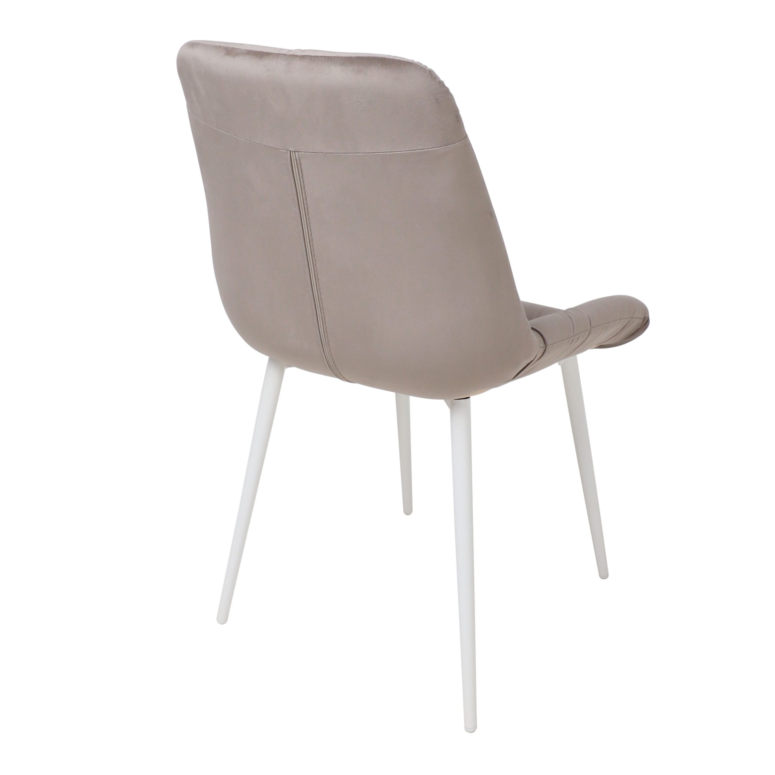 Стул AV 435, светло-коричневый бархат H-61/белый