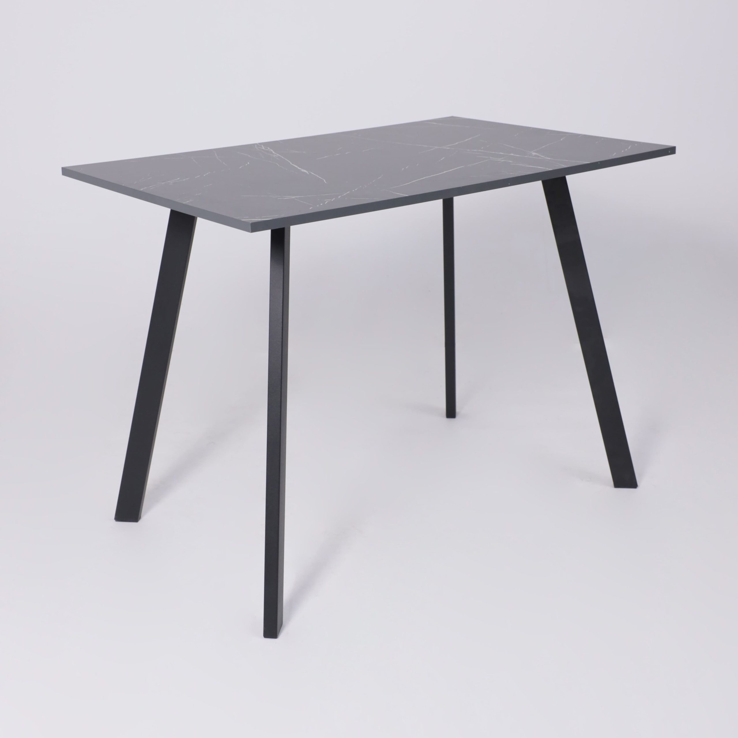 Стол SOLO 102*67, Мрамор неро маркина/черный