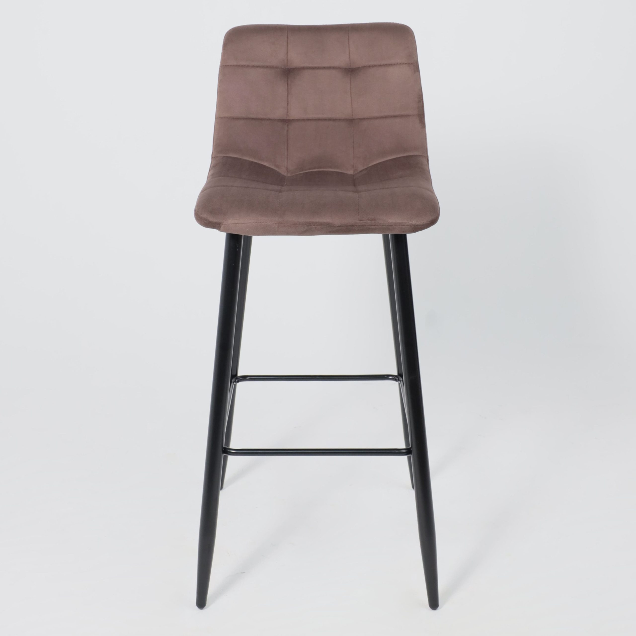 Стул STELLA, барный, коричневый велюр HLR49/черный