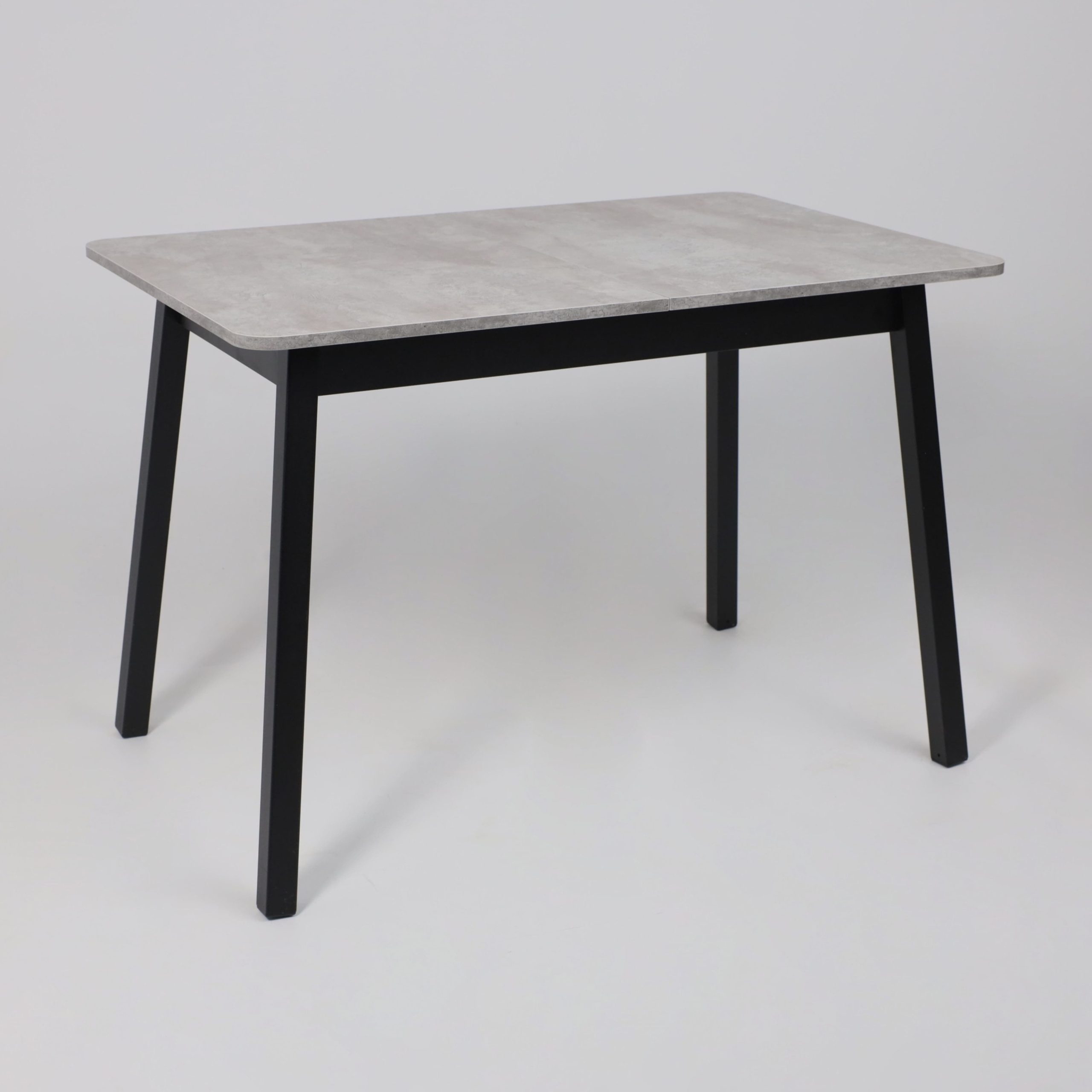 Стол TIRK RADIAL-110, раздвижной 110(142)х70, Серый сланец/Чёрный