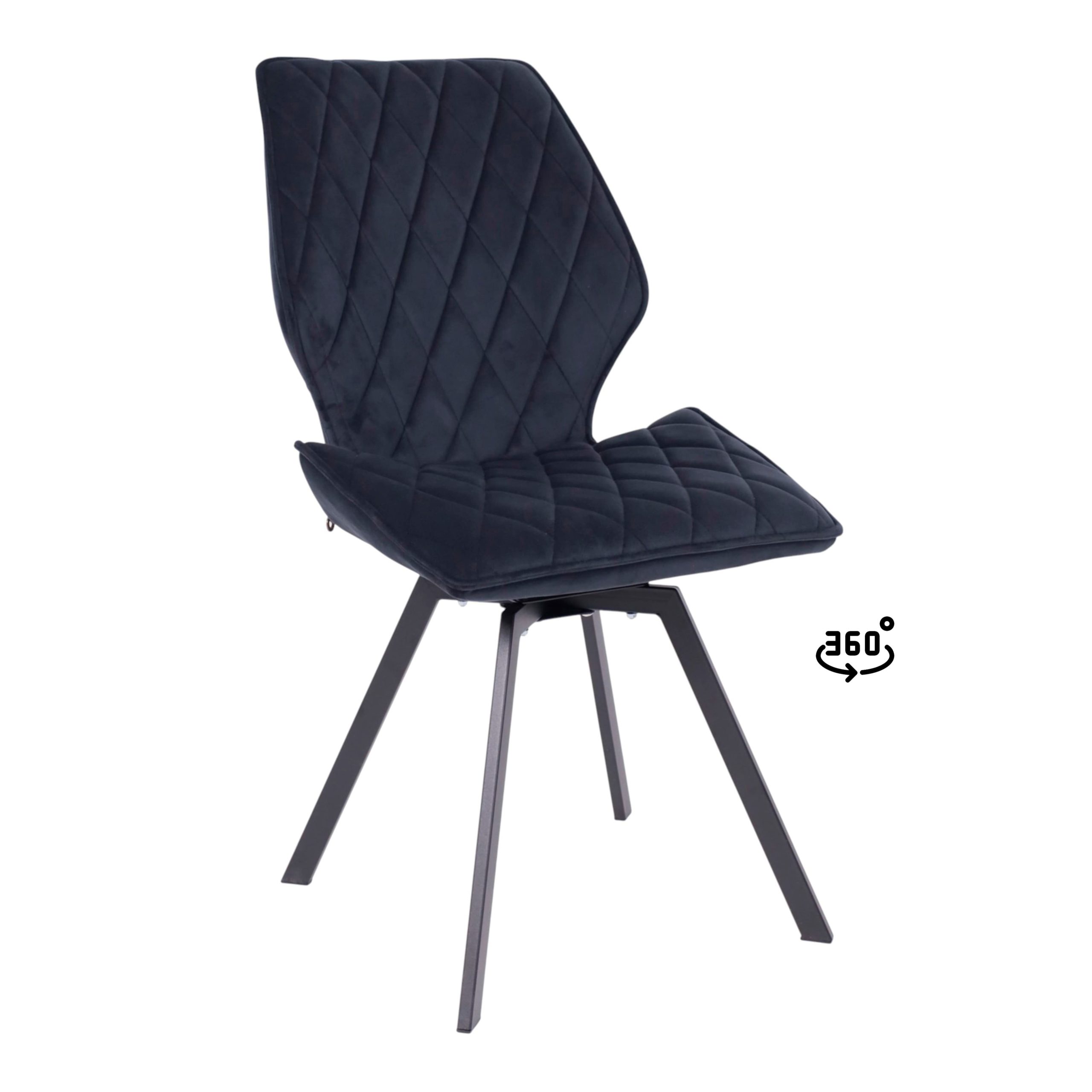 Стул Rafael M-R 360, d24 BLACK LUXчерный