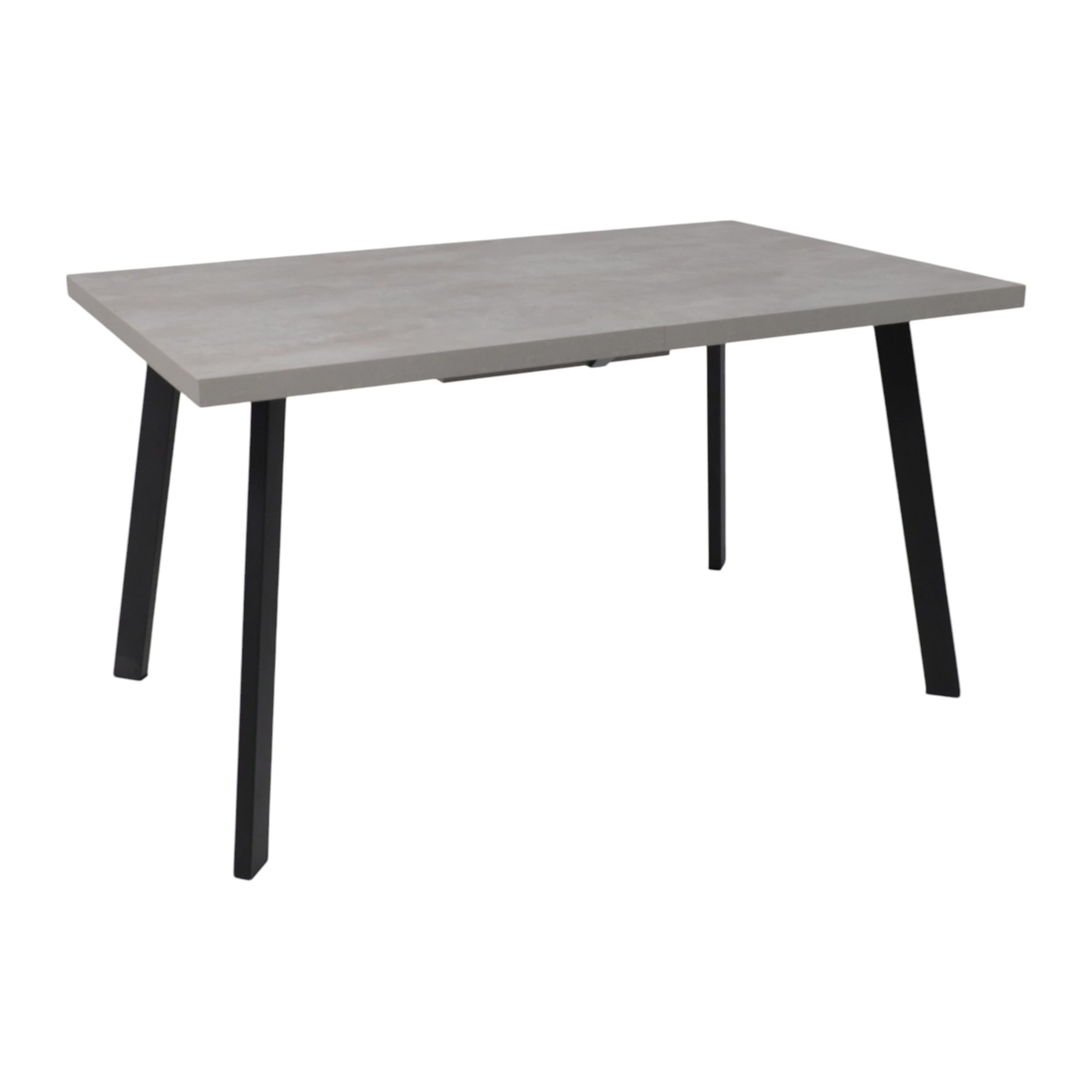 Стол Hagen 140 раздвижной, 140(180)*85, Цемент/Черный