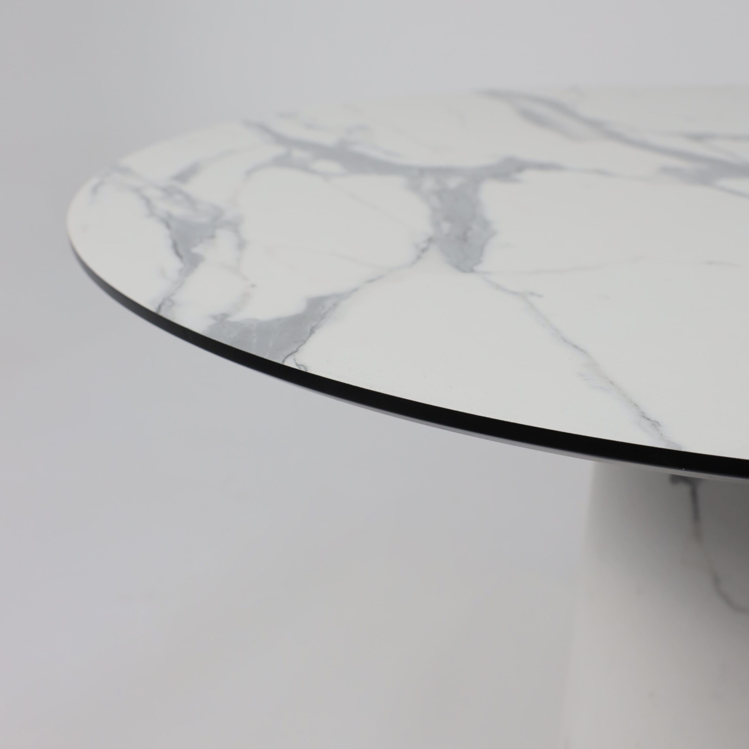 Стол AV 1317, HPL+МДФ, нераздвижной 1200 Мрамор белый/черный