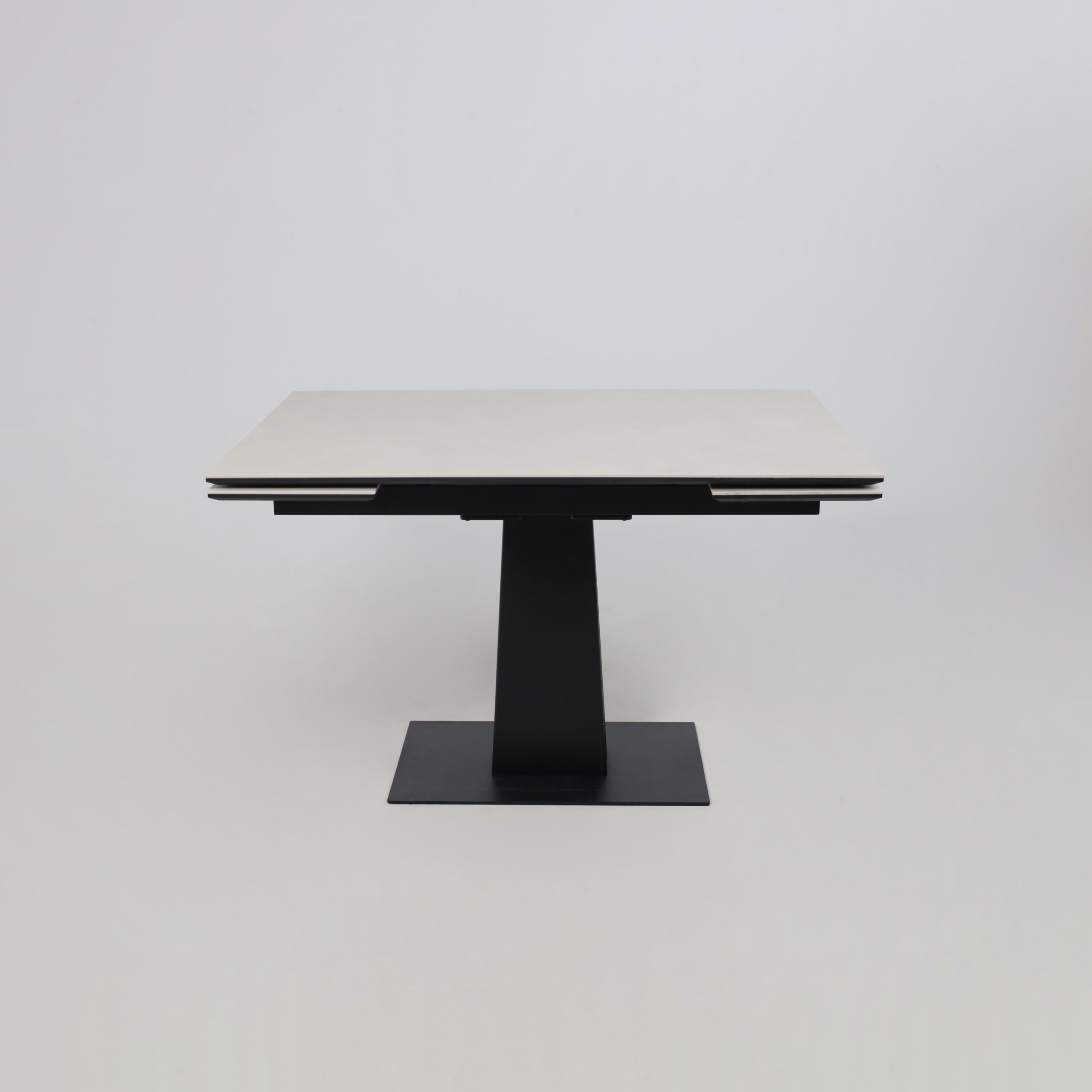 Стол AV 2119, МДФ+керамика, раздвижной 1200 (1800)*800 серый, матовый CARMEN LIDHT GREY/черный