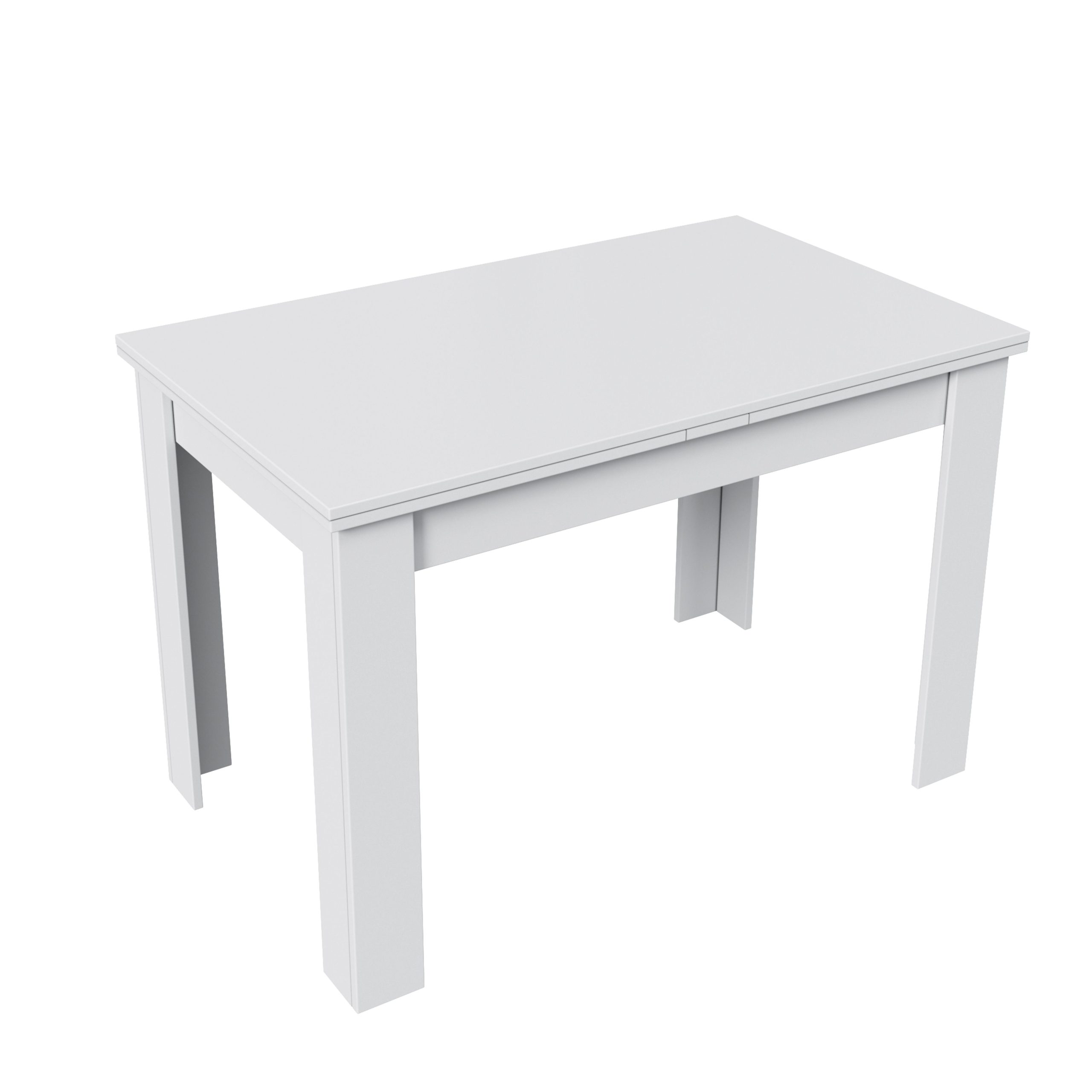 Стол раздвижной ПРОМО Тип 4, 1100(2098)*670, белый/белый