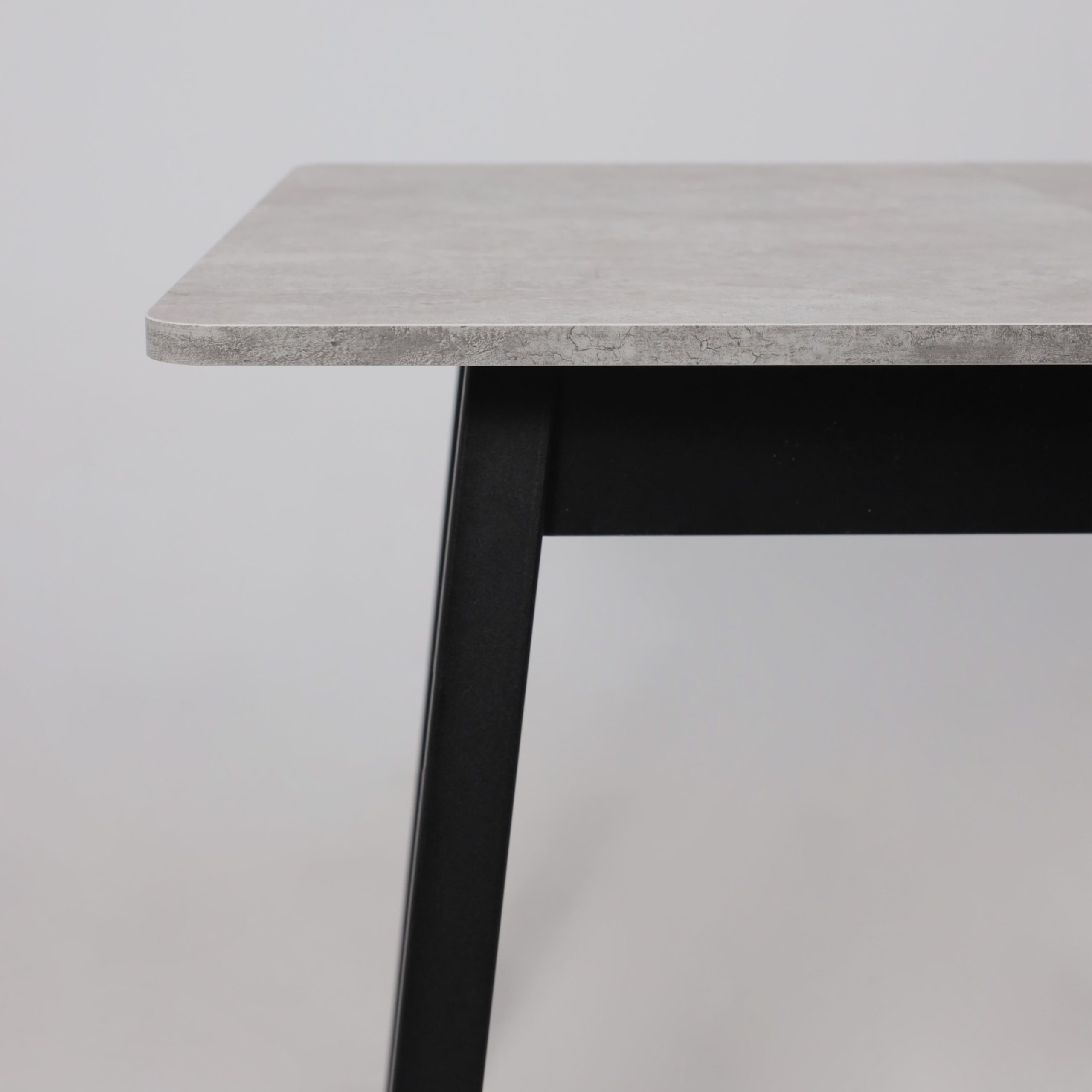 Стол TIRK RADIAL-94, раздвижной 94(126)х64, Серый сланец/Чёрный