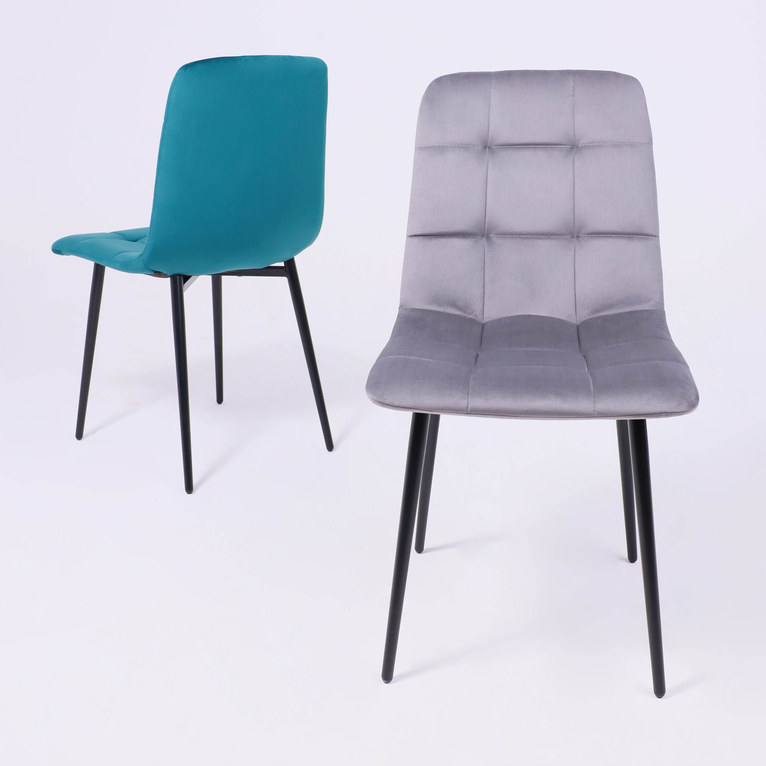 Стул AV 406-N, темно-бирюзовый бархат H-56/черный