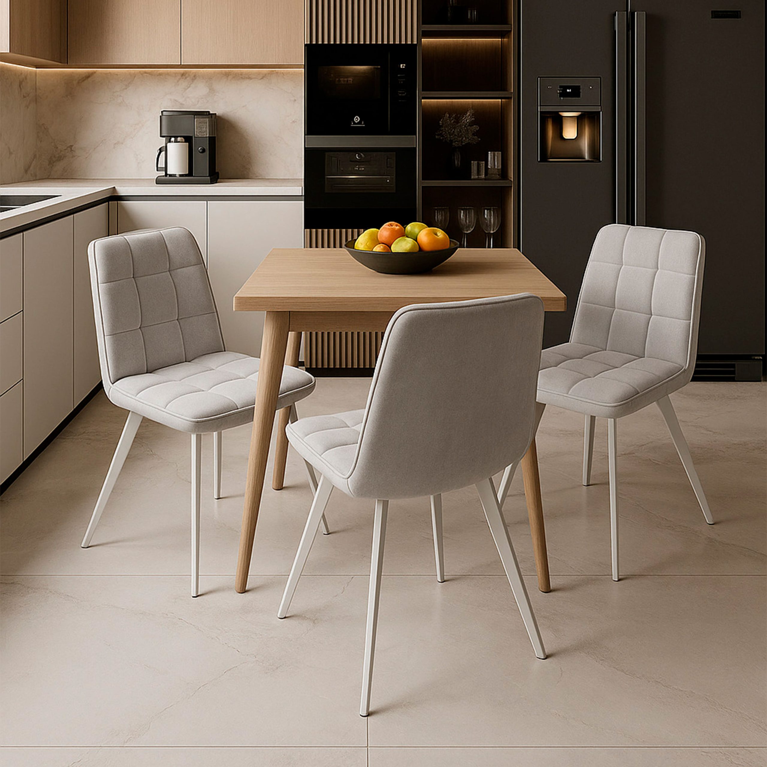 Стул ROM D, b20 SILVER LUXбелый