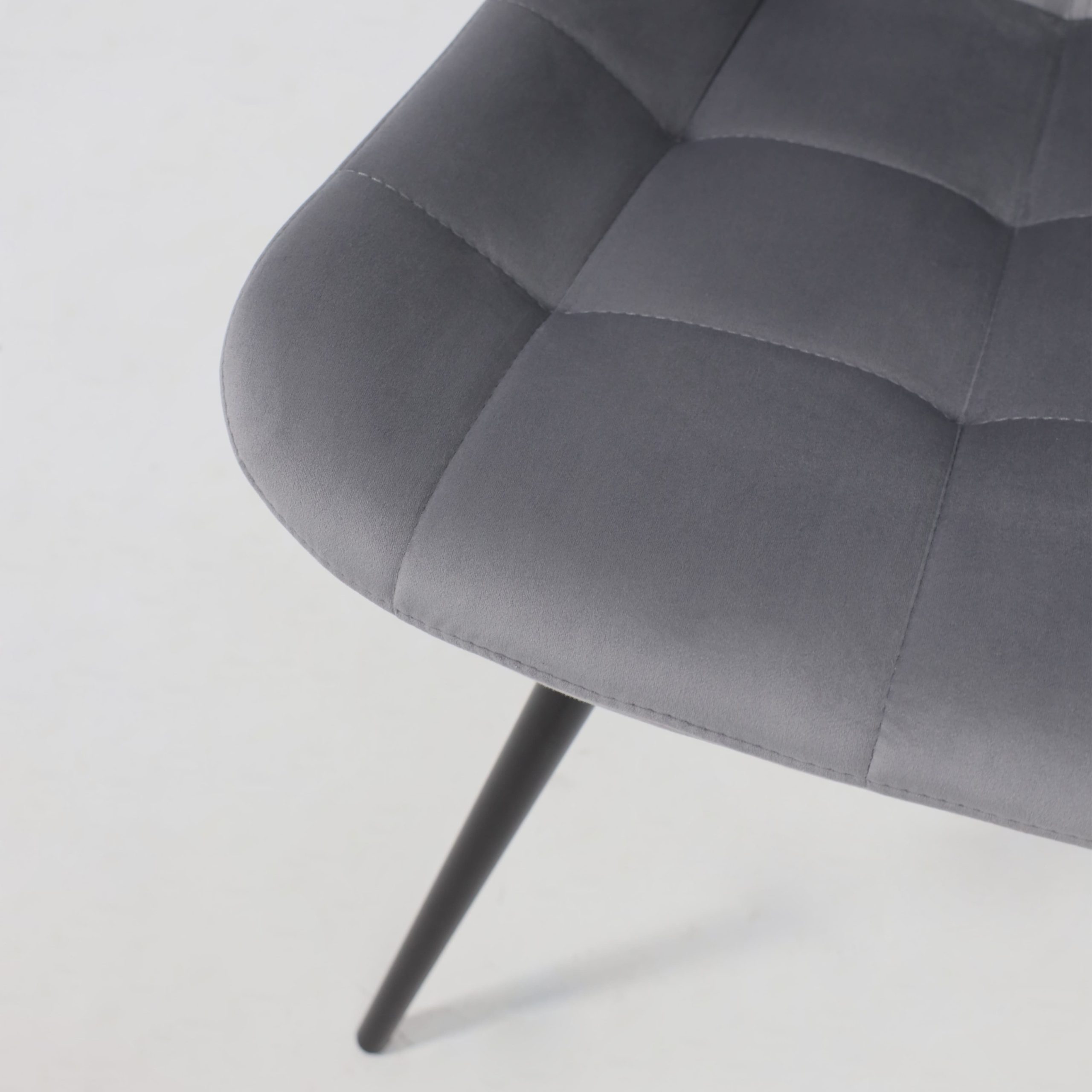 Стул AV 405, поворотный, темно-серый бархат H-15/черный